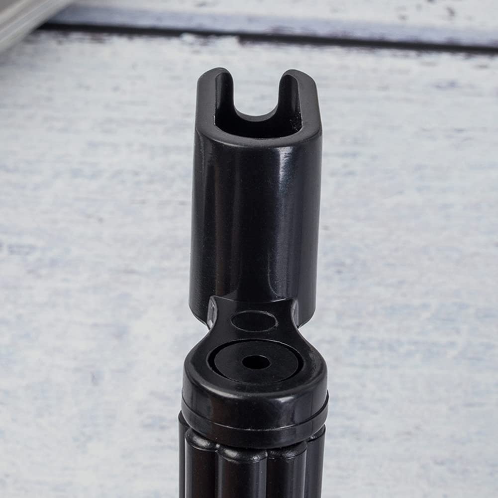 2-Piece Guitar String Winder & Bridge Pin Remover Set - Professional Guitar Peg Winder & Puller Tool for String Changing & Maintenance (Black) - Perfect for Acoustic & Electric Guitar Repair & Setup