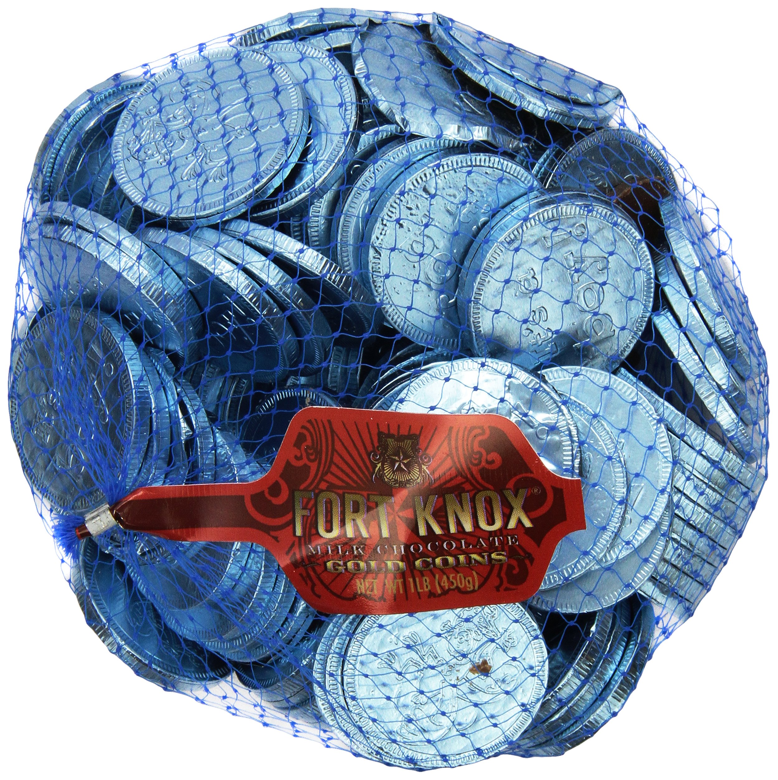 Fort Knox Chocolate Coins - 16oz Gold Foil Wrapped Chocolate Coins for Baby Shower (It's A Boy) - Perfect for Party Favors, Gender Reveal & Celebrations