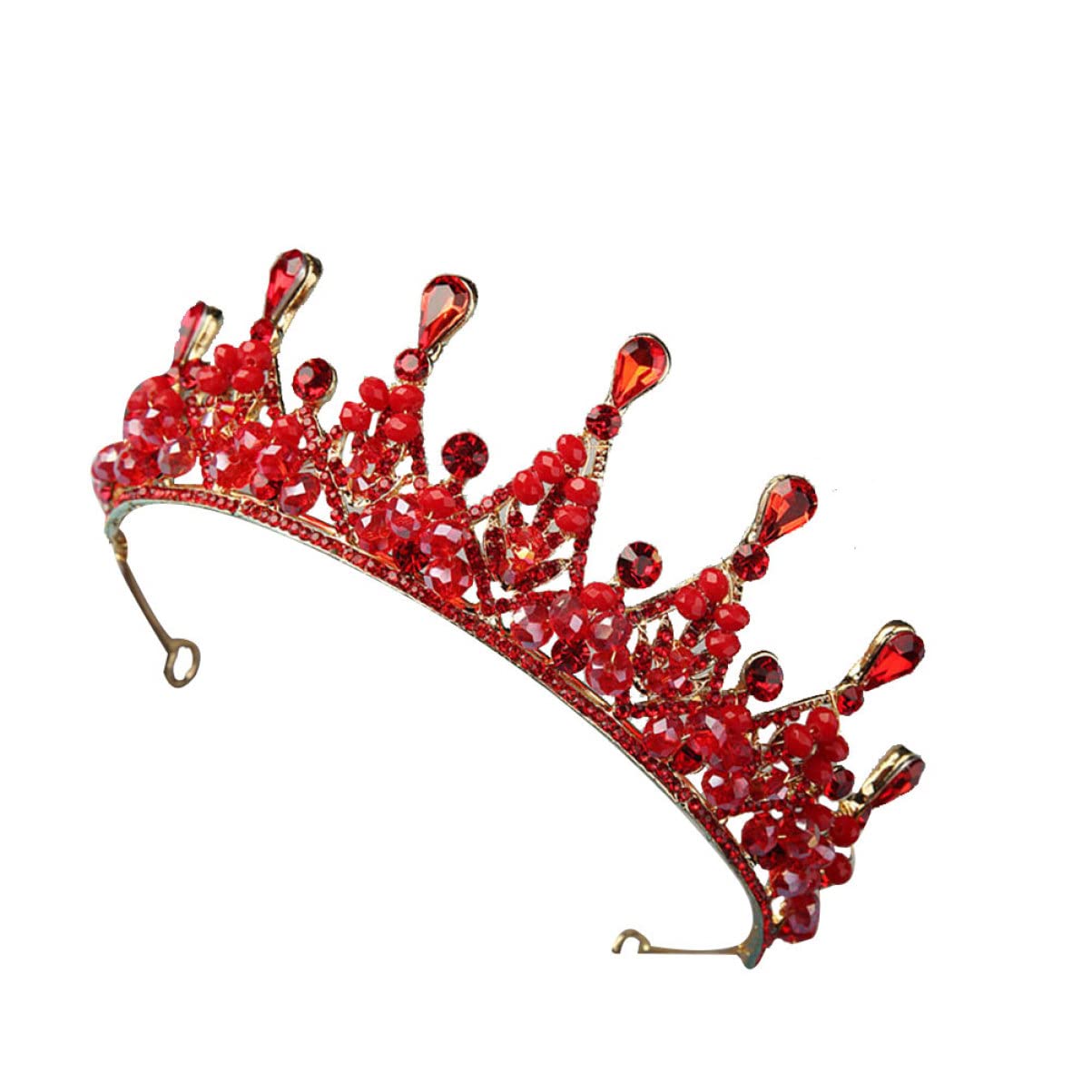 Beaupretty 3-Piece Wedding Bridal Headwear Set - Handmade Rhinestone Crown Tiara & Elegant Princess Headdress - Luxury Hair Accessories for Bride, Bridesmaids, Prom, Pageant, and Special Occasions