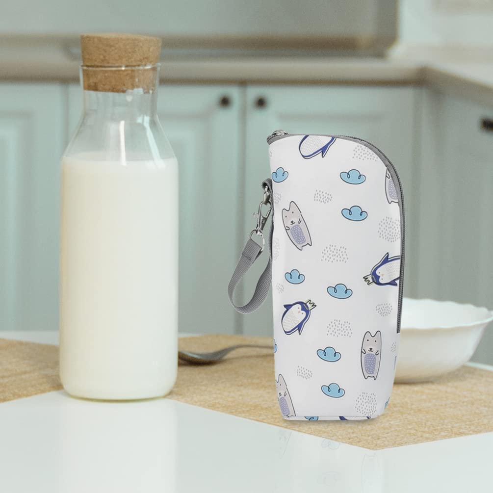 Kisangel Insulated Baby Bottle Bag - Thermal Breast Milk Cooler & Warmer for Travel, Oxford Cloth Mummy Bag with Handy Storage (Perfect for Daycare, Outings & On-the-Go Parents)