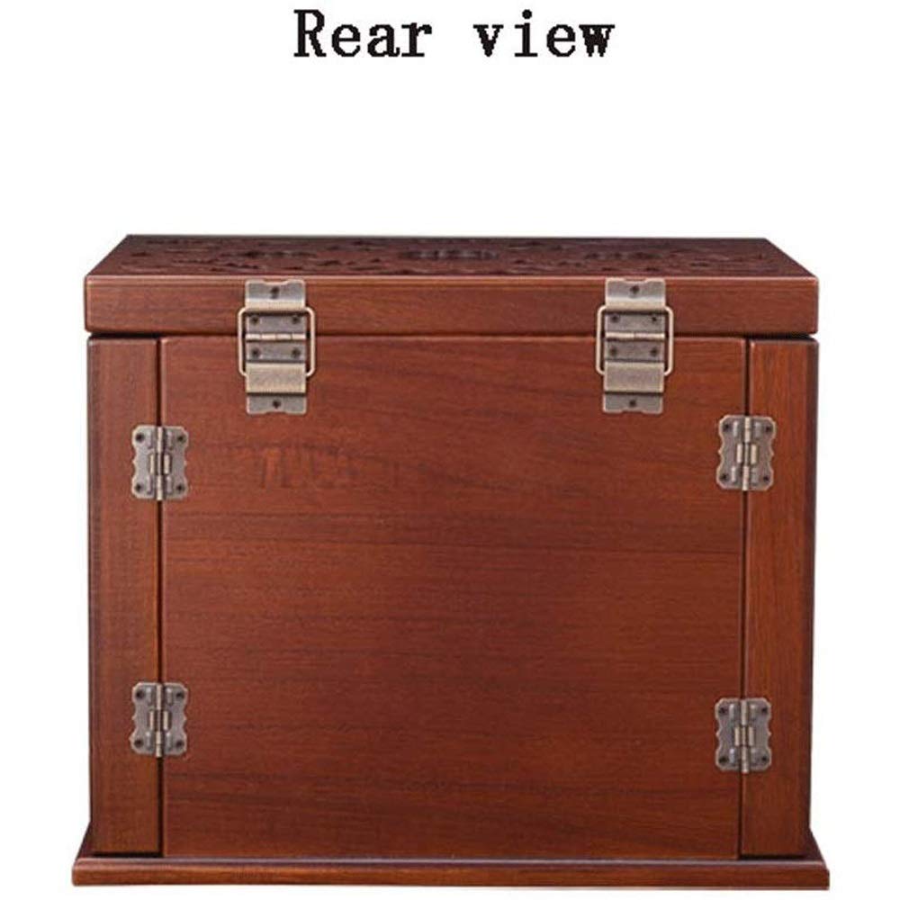 Real Natural Hardwood Jewelry Box Organizer - Large Capacity Wooden Storage Case with Dustproof Design for Necklaces, Rings & Earrings | Perfect for Bedroom Vanity, Travel & Gift Giving