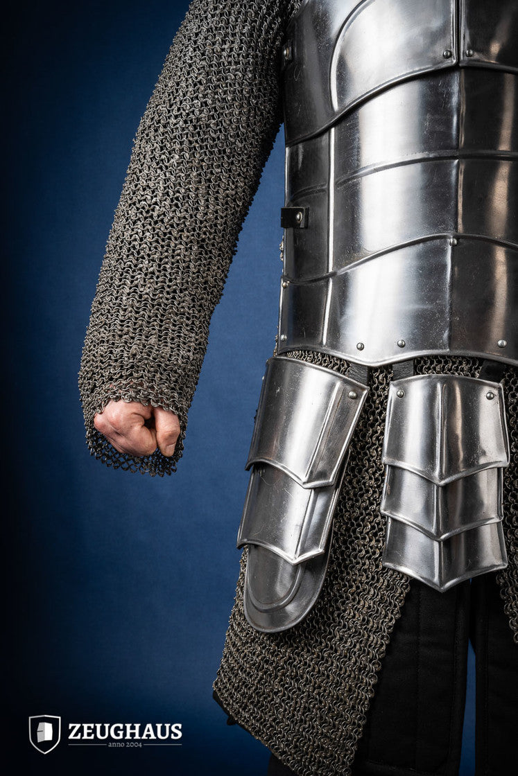 Champion Polished Cuirass Armor - Medieval Knight Costume, LARP Gear & Cosplay Accessory for Renaissance Fairs, Theater Performances and Historical Reenactments