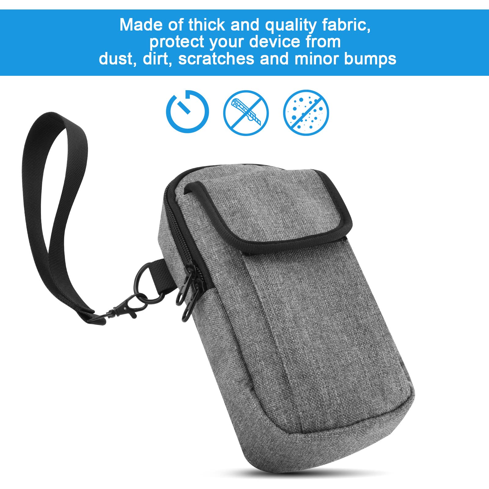 DJI Osmo 6/5/4 SE Travel Belt Case - Portable Storage with Belt Keeper for Smartphone Gimbal - Outdoor Vlogging