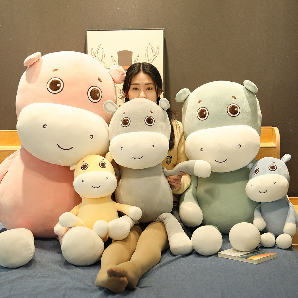 Adorable Kawaii Baby Hippo Plush Toy - Soft Stuffed Animal for Kids, Girls & Boys | Perfect for Cuddling, Nursery Decor & Gift Giving