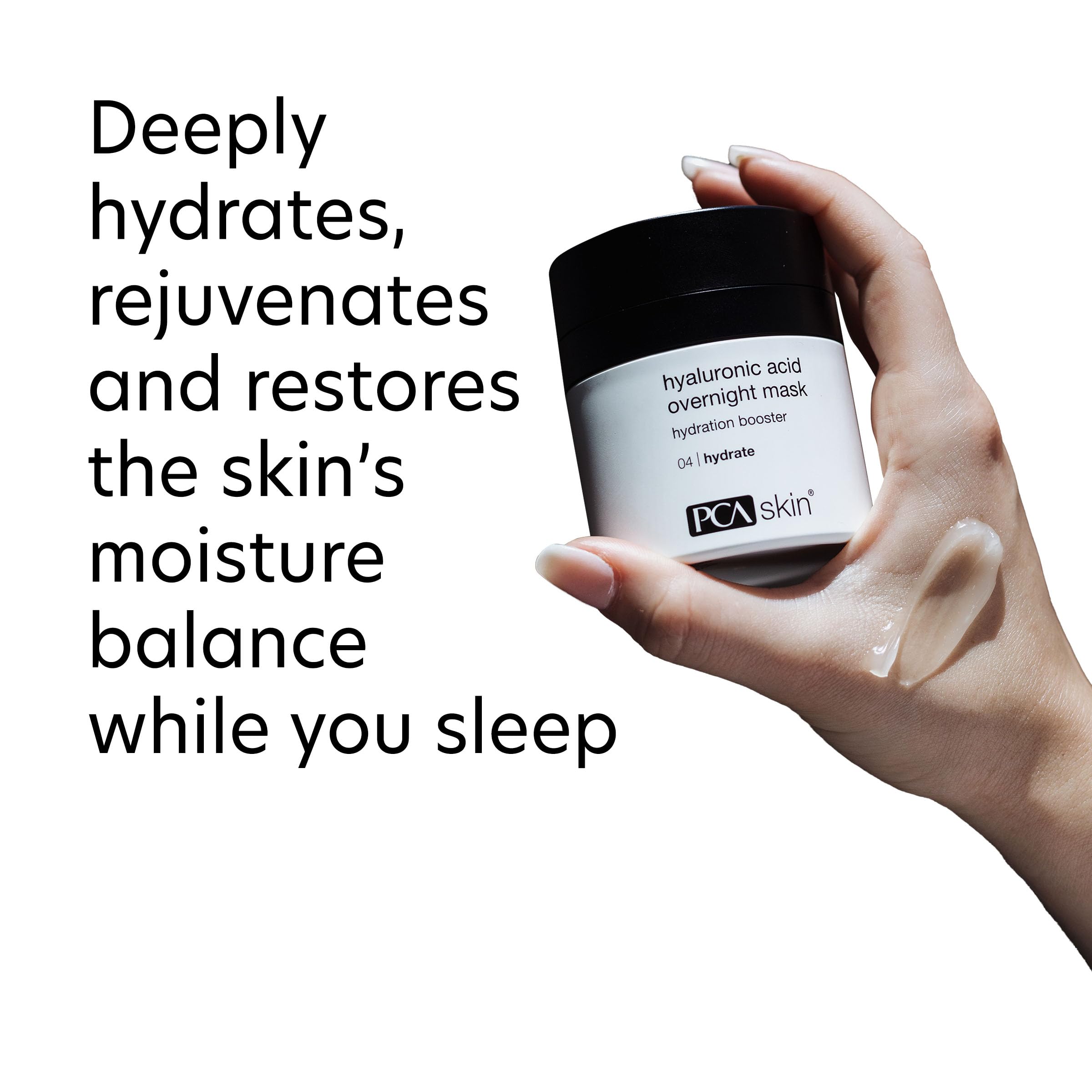 PCA SKIN Overnight Face Mask with Hyaluronic Acid - Brightening & Hydrating Anti-Aging Night Treatment - Rejuvenates Skin While You Sleep - Boosts Radiance & Luminosity - 1.8 oz Jar - Perfect for Nighttime Skincare Routine & Travel