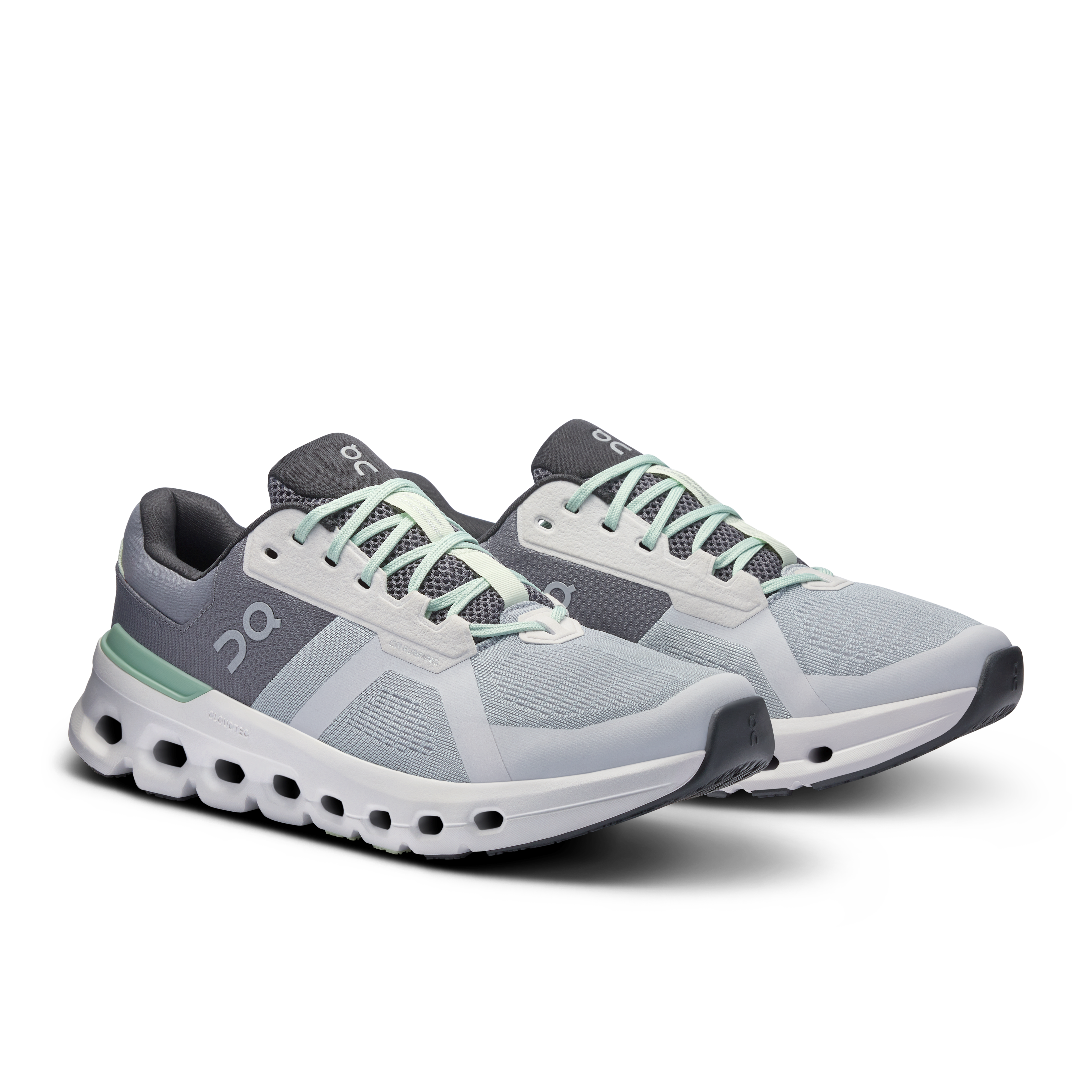 On Running Men's Cloudrunner 2 Running Shoes - Lightweight & Cushioned for Marathon Training - Glacier/Sage Colorway - Perfect for Road Running & Gym Workouts