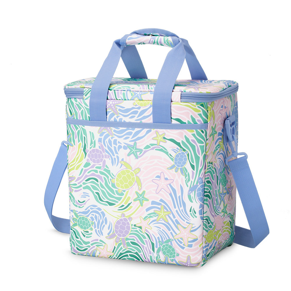 Sea Swirl Boxxi 24 Cooler - Premium Insulated Beach Cooler for Picnics, Camping & Outdoor Adventures - Keeps Drinks Cold for 24 Hours