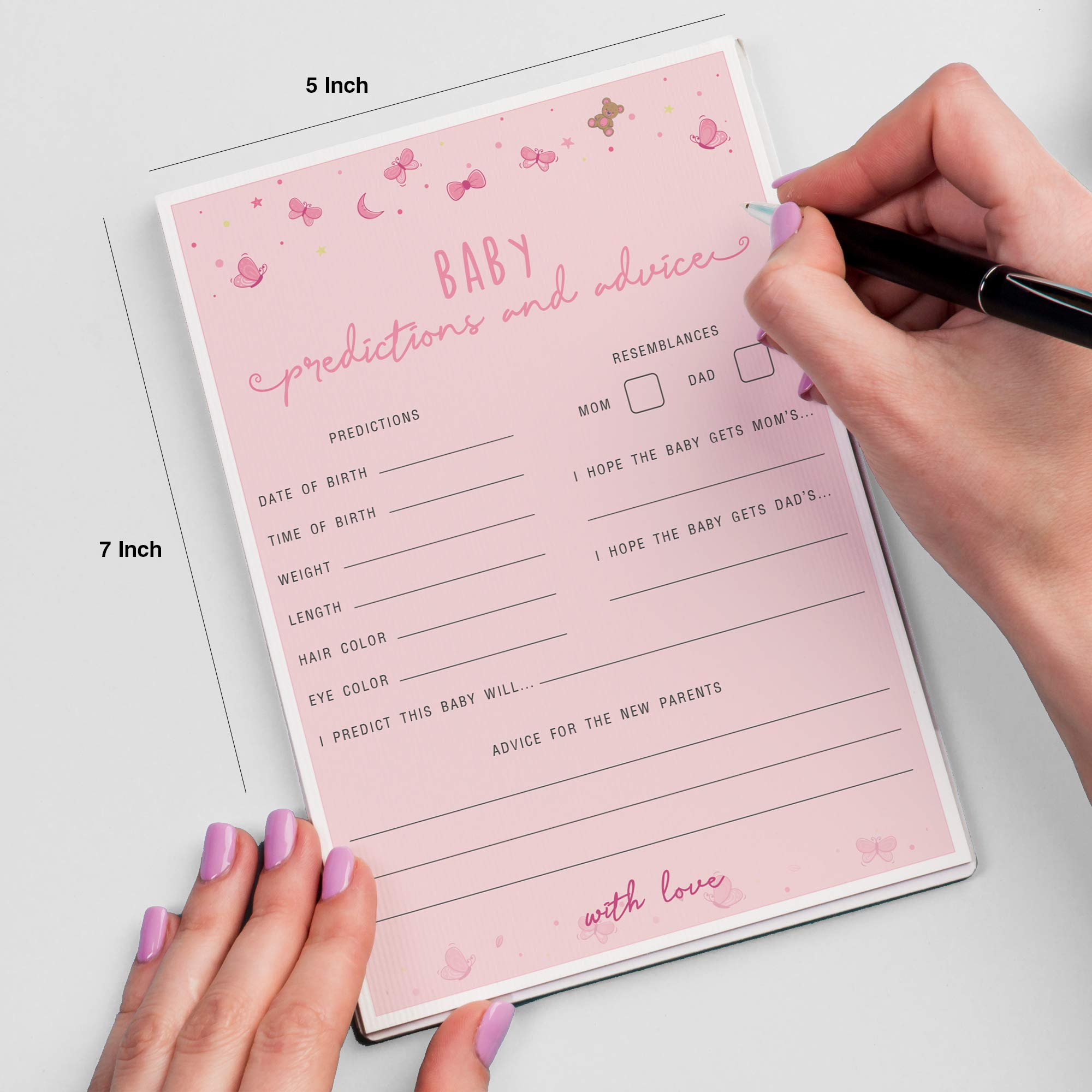 Ultimate Baby Shower Games Set for Girls - 9 Unique Games with 100 Mini Clothespins, 100 Acrylic Pacifiers & 25 Pens - Perfect for Baby Showers, Gender Reveals & Nursery Decor