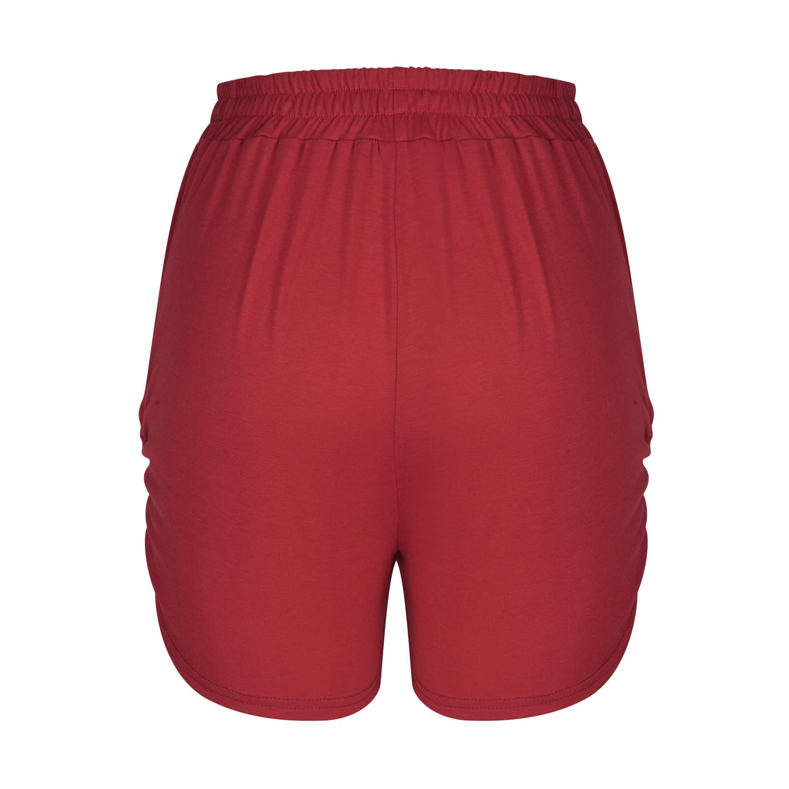 Plus Size Women's Sweat Shorts - Elastic Waist Summer Running Shorts for Workout & Lounge
