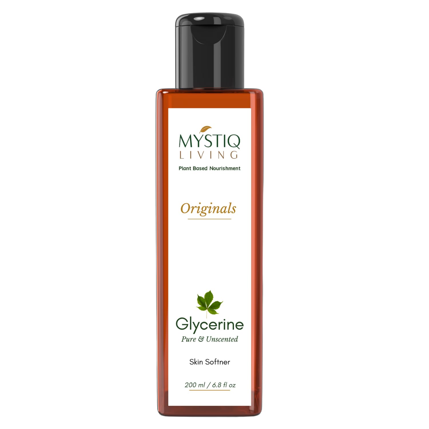 Pure Plant-Based Glycerin for Face, Skin & Body Care - 200ml Unscented Vegan Moisturizer | Hydrating Serum for Dry Skin, DIY Beauty Recipes & Natural Skincare Routine