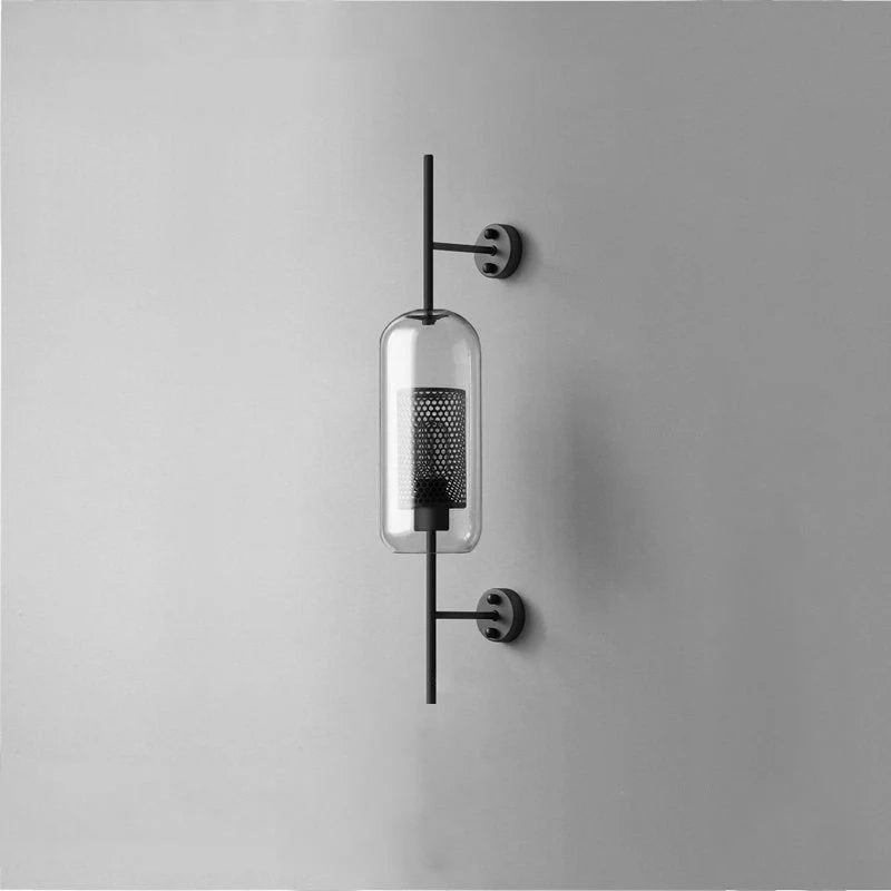 Chiswick Glass Wall Lamp - Modern LED Sconce Light for Living Room, Bedroom, and Hallway - Elegant Home Decor Lighting Fixture