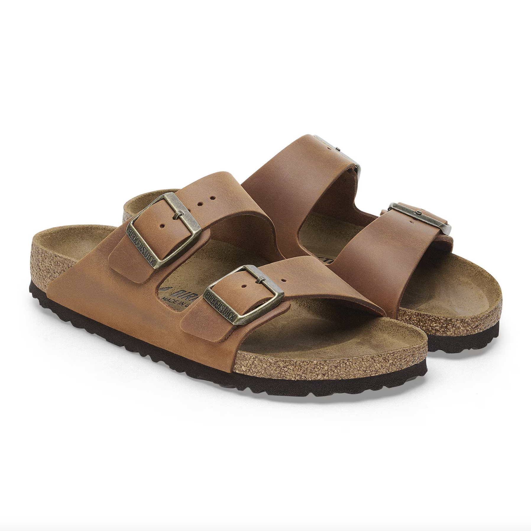 Birkenstock Women's Arizona Oiled Leather Sandals - Comfortable Arch Support Footbed | Perfect for Summer, Beach, and Casual Wear