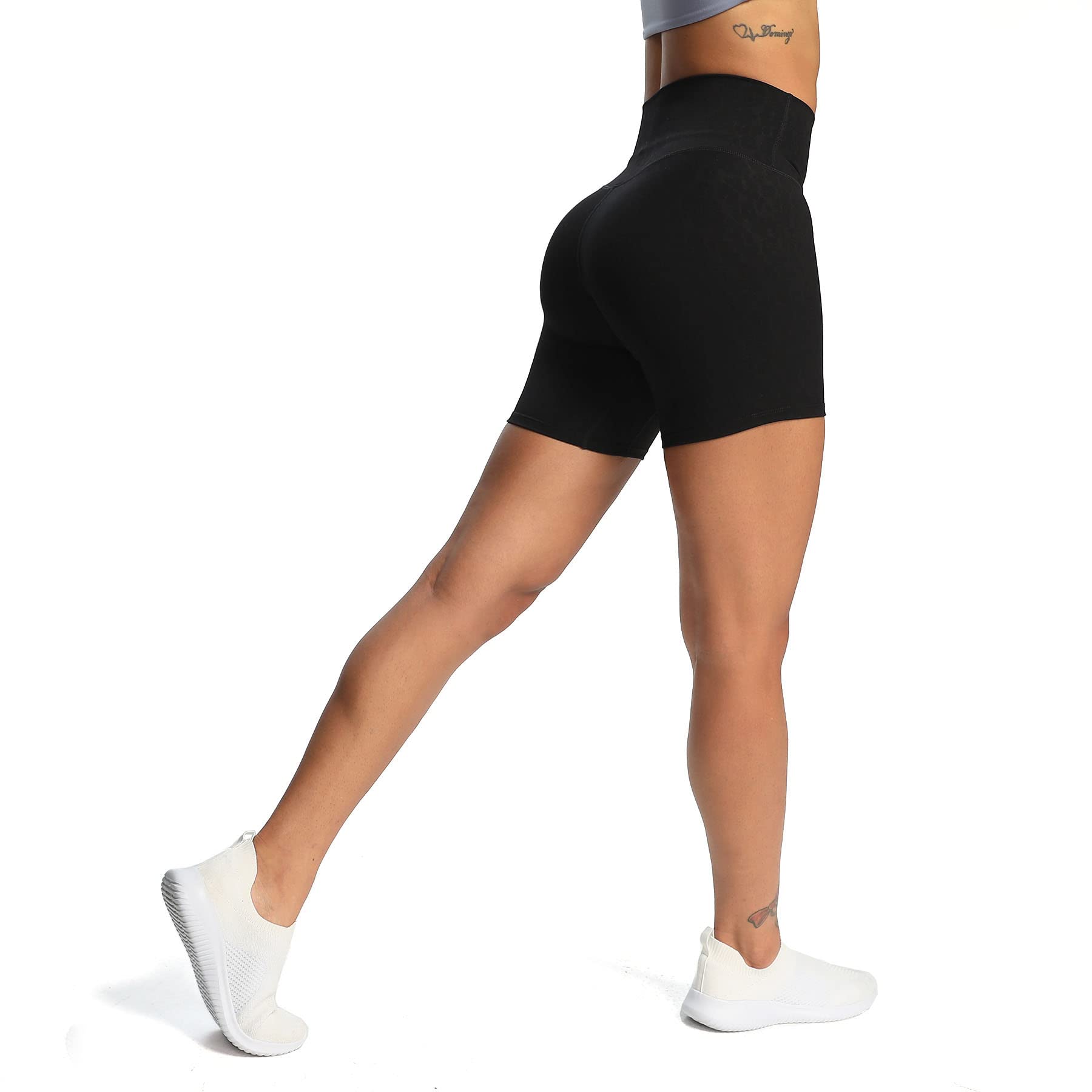 Aoxjox Women's High Waist Biker Shorts - 6