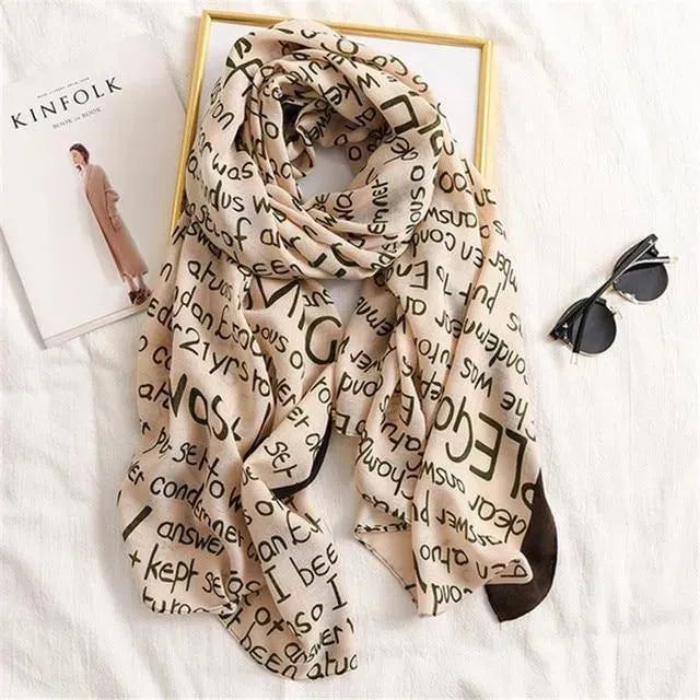 Luxury Striped Scarves for Women - Soft Cashmere & Silk Fashion Scarves - Perfect for Winter, Fall, and Elegant Outfits