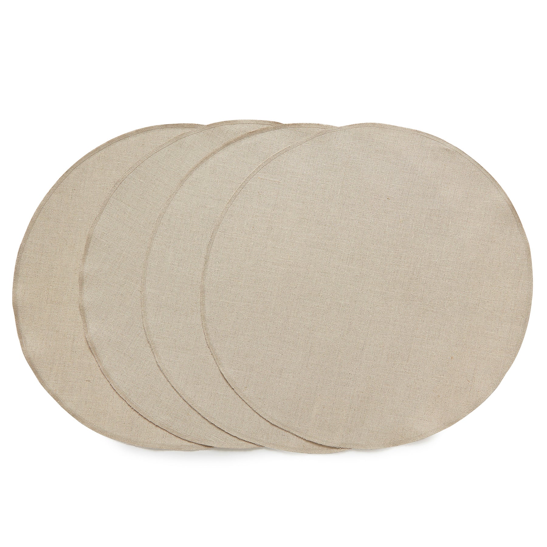 Premium Round Placemats Set of 4 - Non-Slip Heat Resistant Table Mats for Dining & Decor - Perfect for Dinner Parties, Holidays & Everyday Use