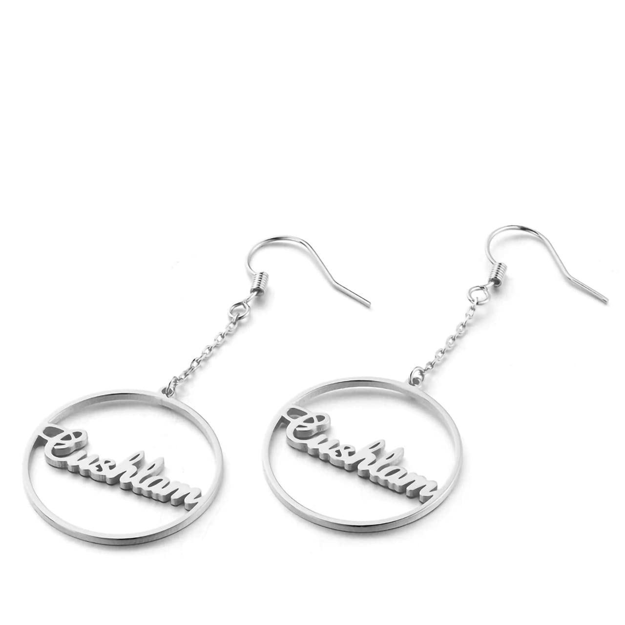Personalized Name Earrings - 10K, 14K, 18K Gold Custom Dangle Drop Earrings for Women | Elegant Jewelry Gift for Birthday, Anniversary & Special Occasions