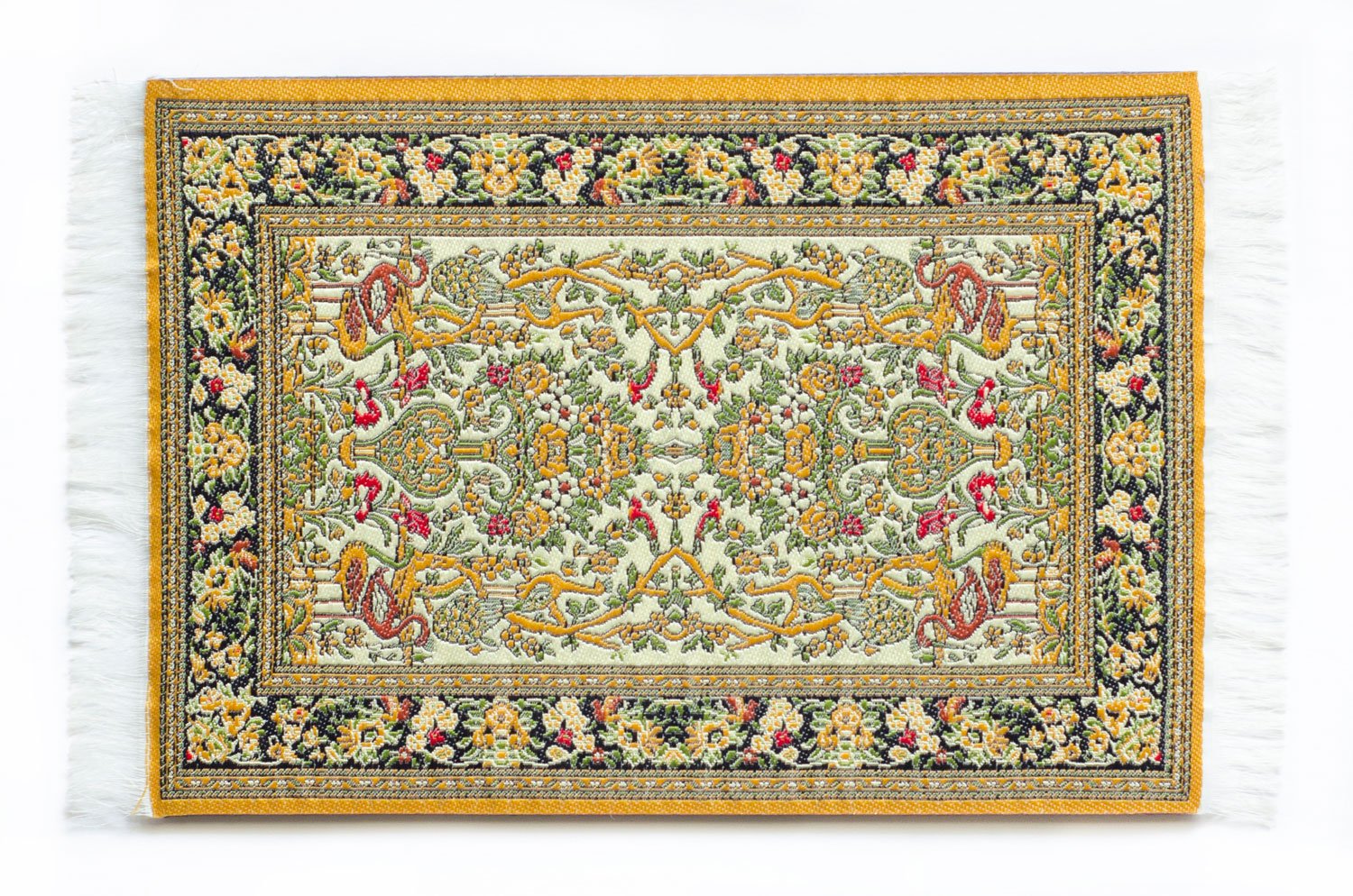 Premium Oriental Carpet Woven Fabric Mouse Pad - Ergonomic Hereke Design Computer Mousepad for Office & Gaming - Home & Workspace Essential