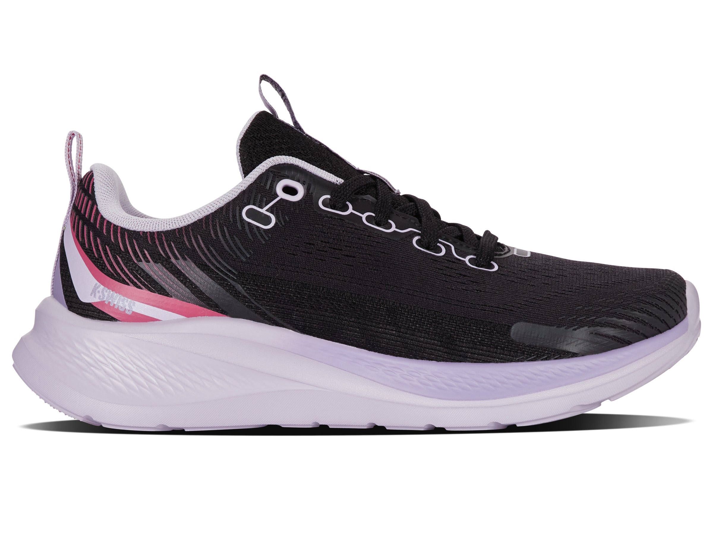 HELIO TRAINER Running Shoes for Women - Lightweight & Breathable Black/Lilac/Raspberry Sneakers for Jogging, Gym Workouts & Outdoor Activities