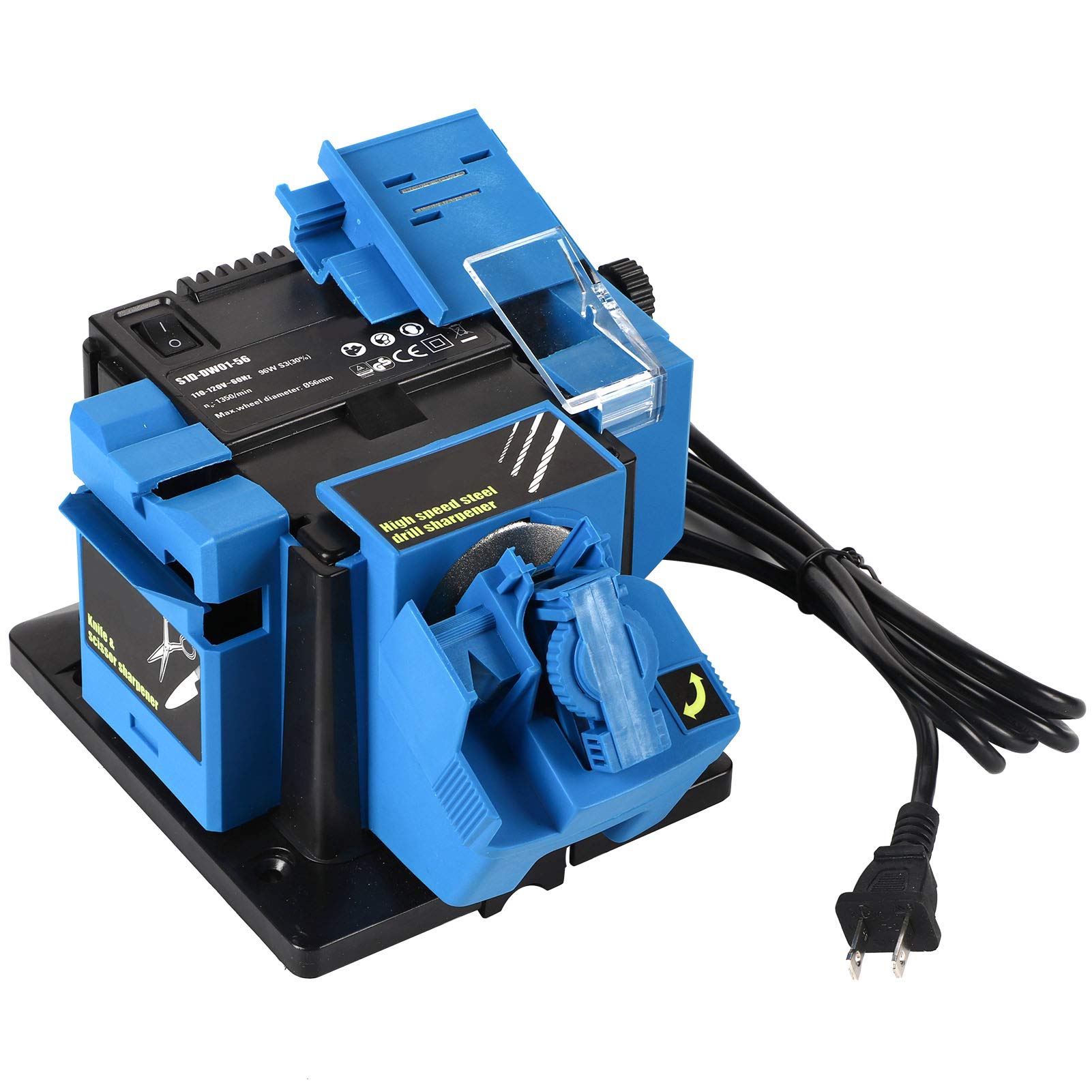 Electric Scissor Sharpener - Professional Multifunctional Household Knife & Scissor Sharpening Tool for Kitchen, Salon & Crafting (US) - Perfect for Sharpening Dull Blades Quickly & Safely