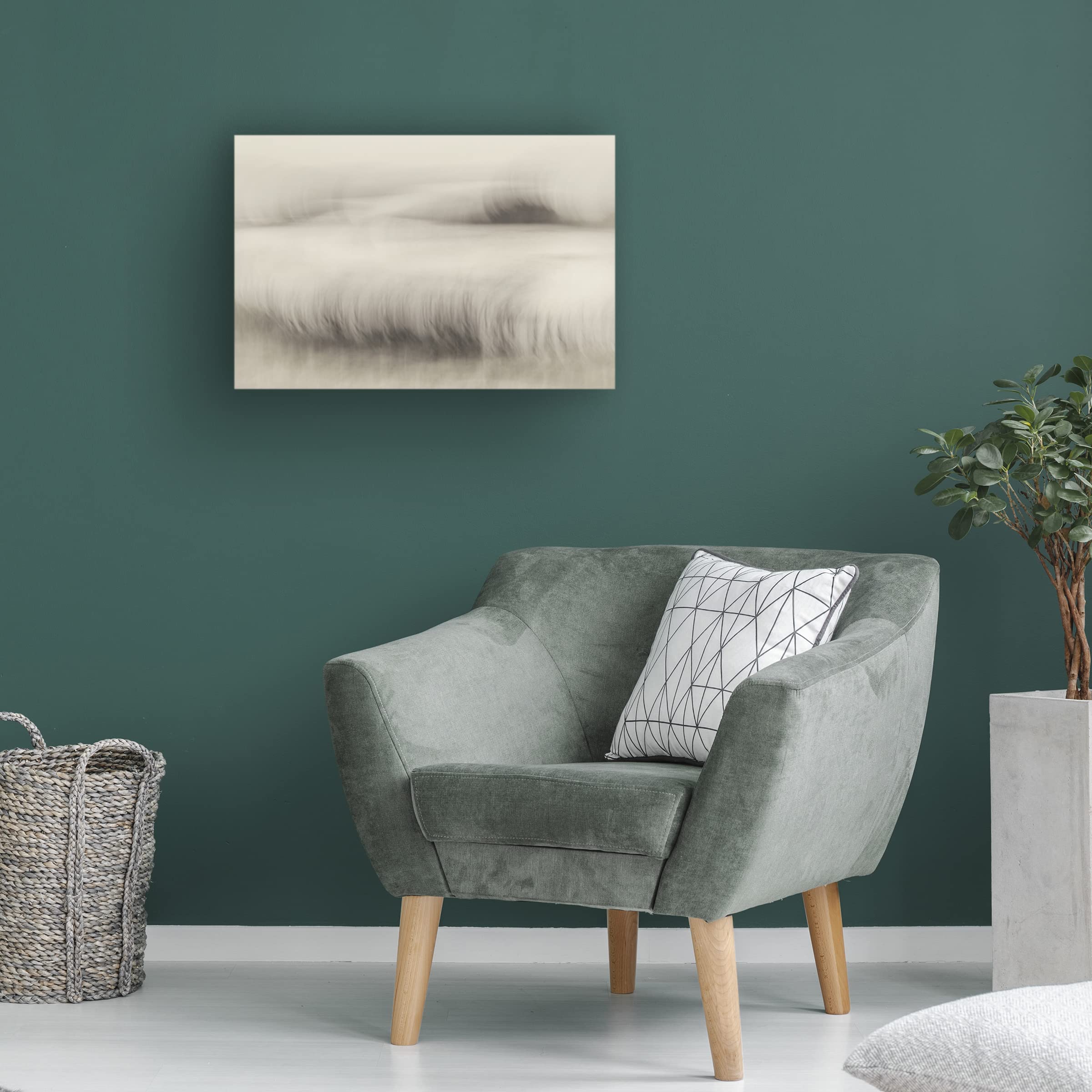 Trademark Fine Art 'Waterside' Canvas Painting by Nel Talen - Stunning Landscape Wall Art for Living Room, Bedroom & Office Decor