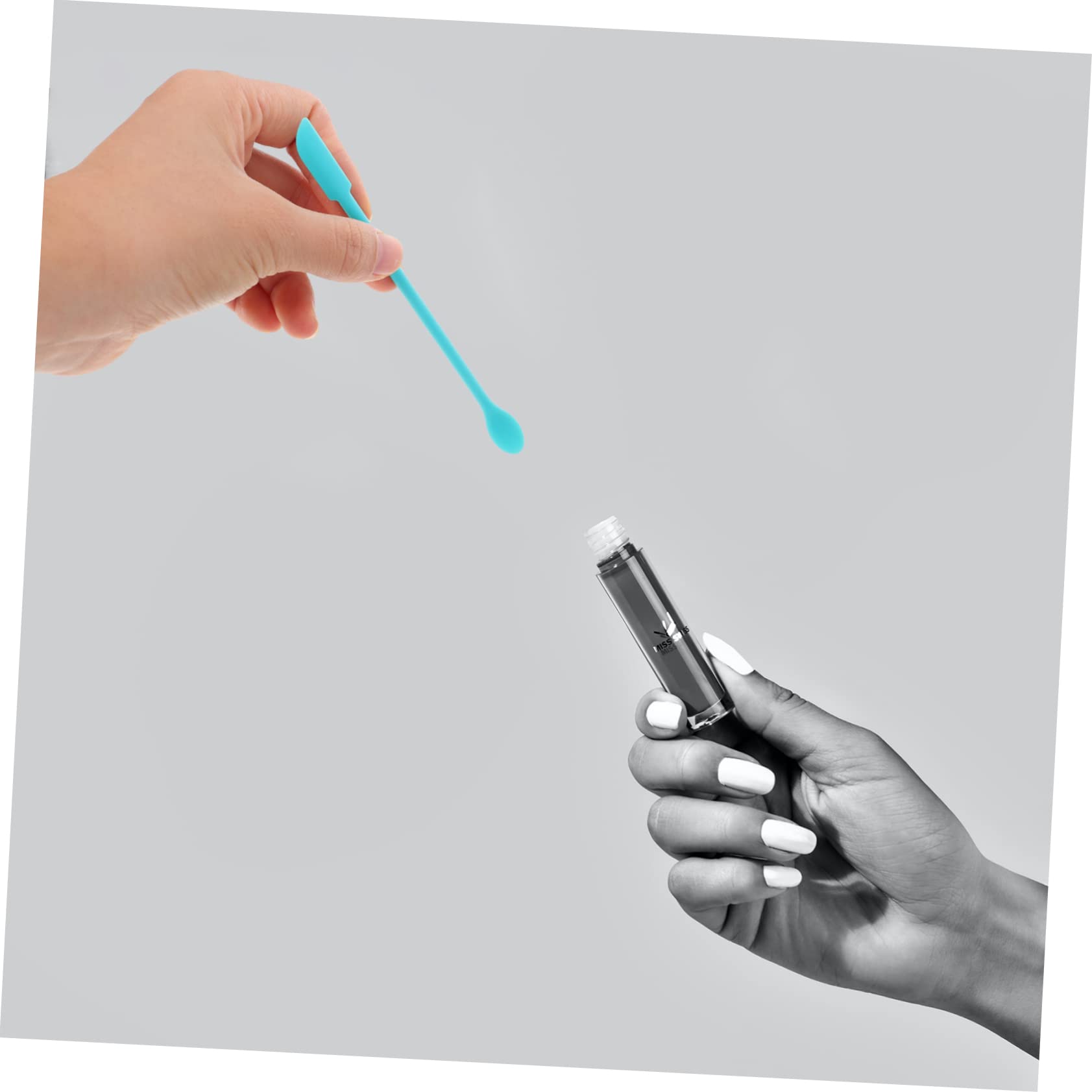 3-in-1 Silicone Makeup Spatula Set with Long Handle - Mini Cosmetic Scraper for Bottles, Jars & Dishes | Perfect for Foundation, Skincare & Kitchen Use