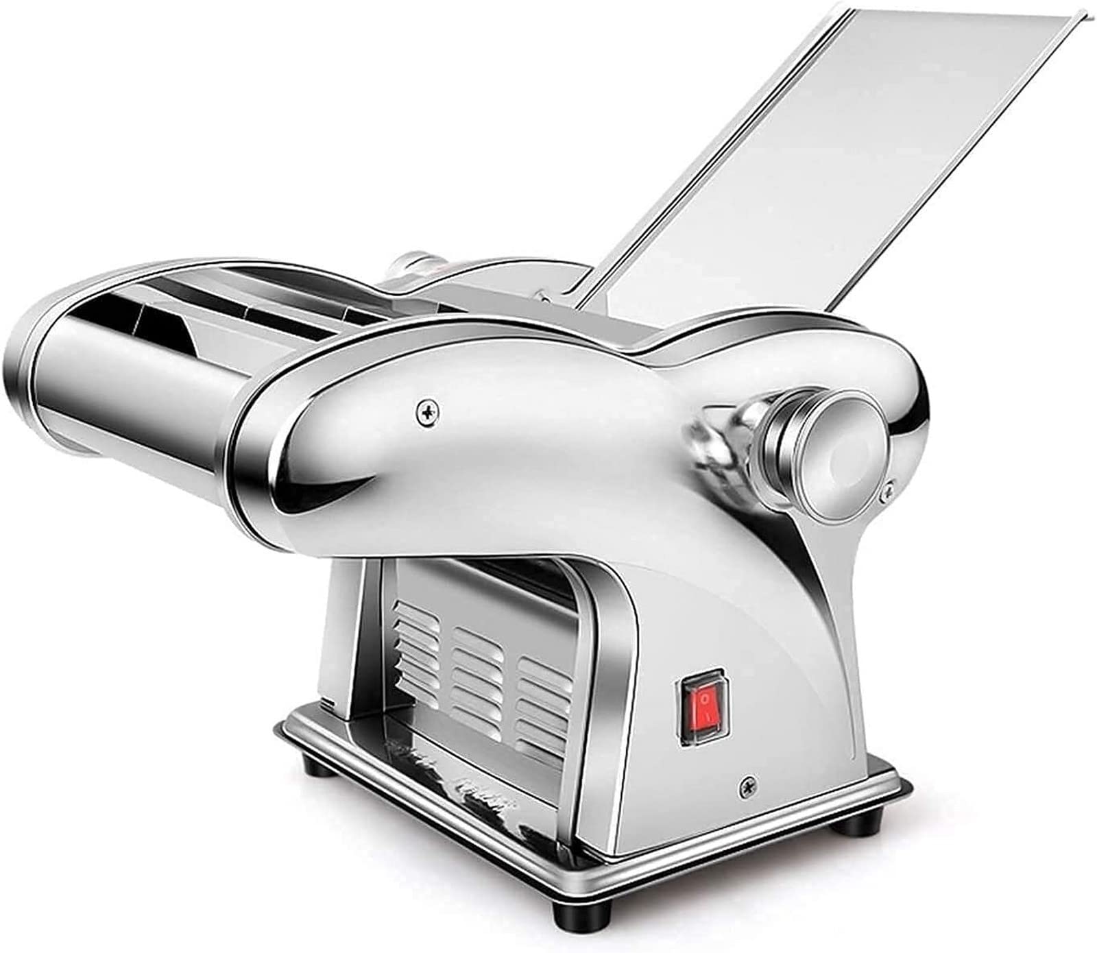 Automatic Electric Pasta Maker Machine - Stainless Steel Noodle Maker with 6 Thickness Settings & 2 Shape Dies - Perfect for Homemade Pasta, Dumplings, and Fresh Noodles - Ideal for Italian Cuisine, Family Cooking, and Restaurant Use