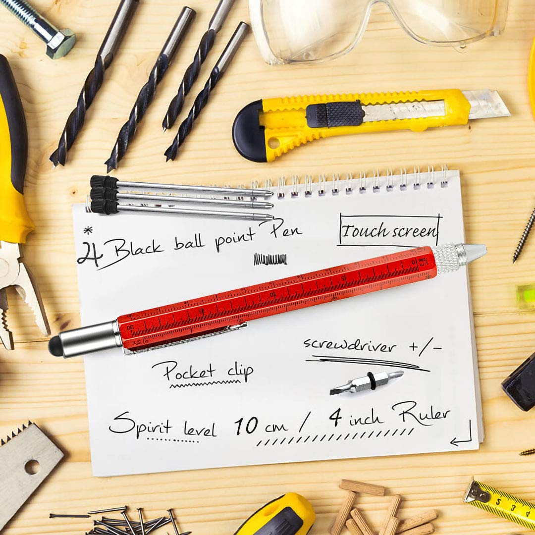 Multitool Pen for Men & Women - Perfect Father's Day Gift, Office Gadget, Stocking Stuffer & Cool Tech Accessory | Great for Coworkers, Teachers, Boyfriends & Everyday Use