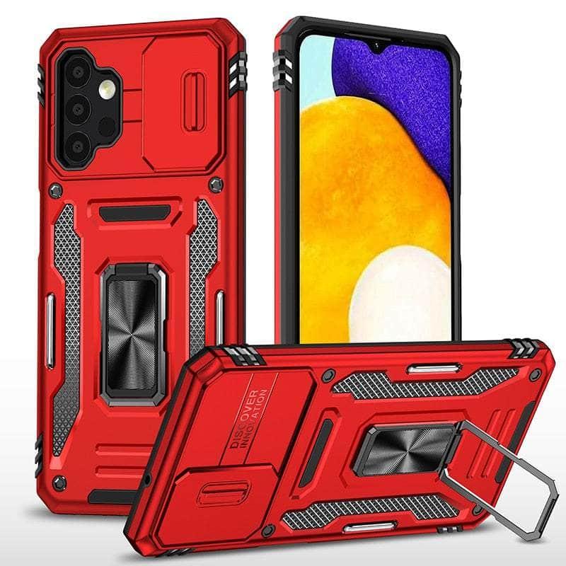 Samsung Galaxy A34 2023 Phone Case with Finger Ring & Kickstand - Protective Cover for Daily Use, Work, and Travel