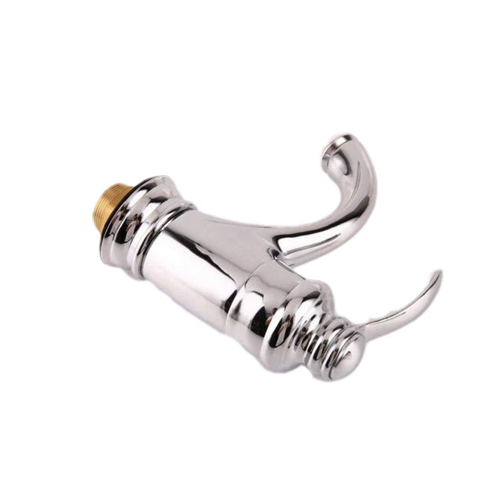 Classic Chrome Bathroom Sink Faucet - Single Handle Vanity Counter Mixer Tap for Modern Bathroom & Powder Room Decor