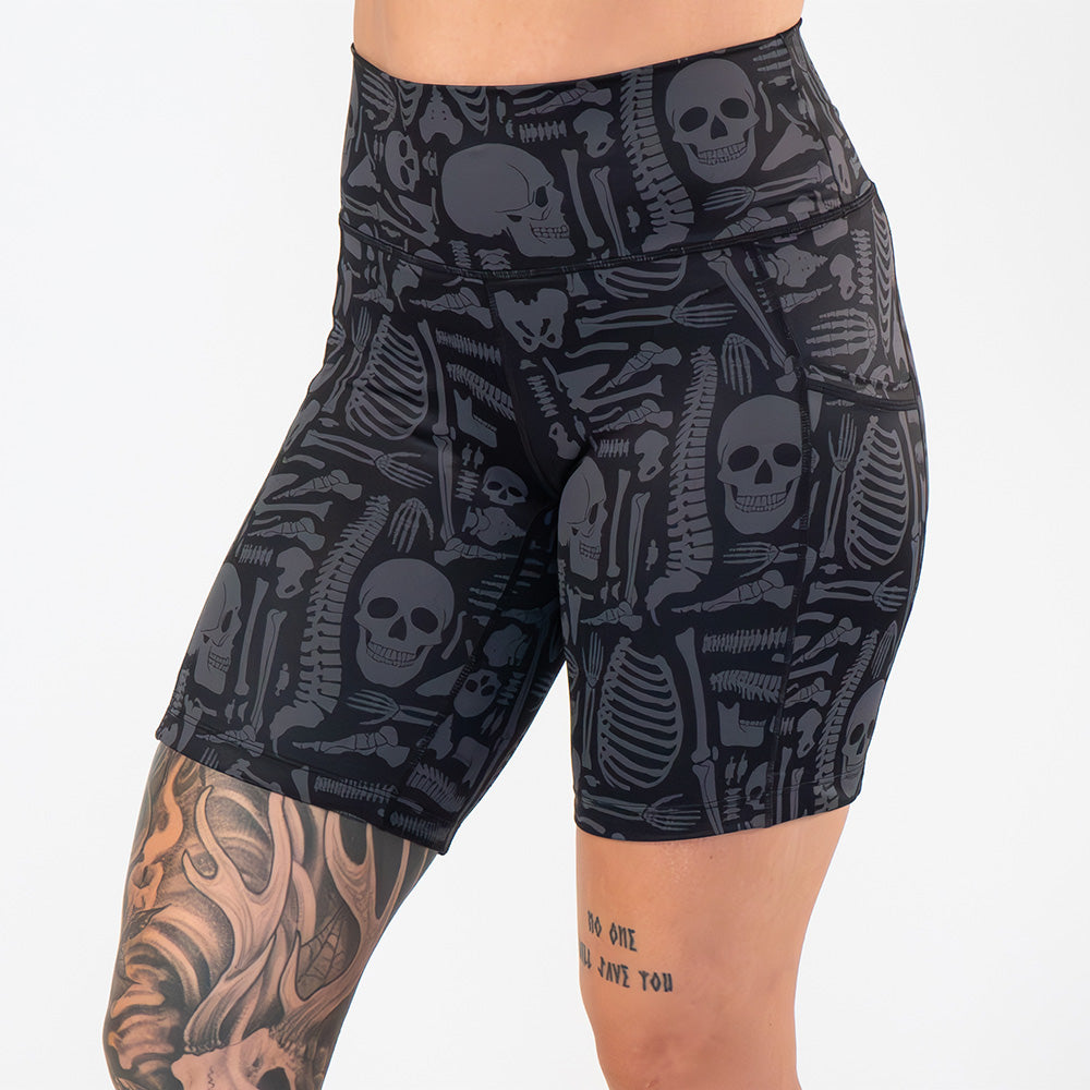 Baddie To The Bone Women's Fashion Shorts - Trendy High Waisted Summer Casual Shorts for Streetwear & Outfits | Perfect for Beach, Gym, and Everyday Wear