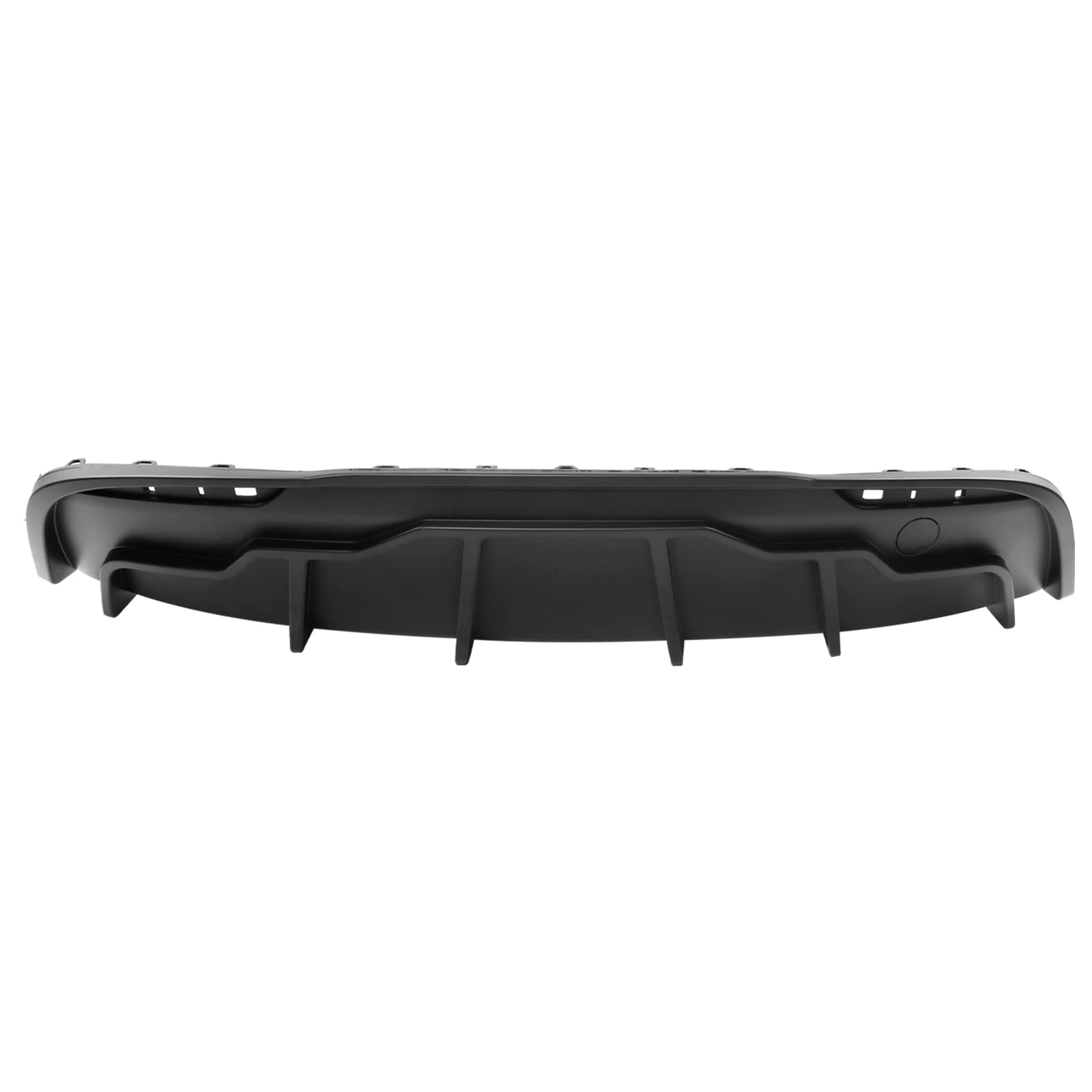 IKON MOTORSPORTS Rear Diffuser for 2020-2024 Tesla Model Y - Matte Black PP Rear Bumper Lip Shark Fin Splitter Replacement (3PC) | Upgrade Your Tesla's Aerodynamics & Style | Perfect for Car Enthusiasts & Performance Modifications