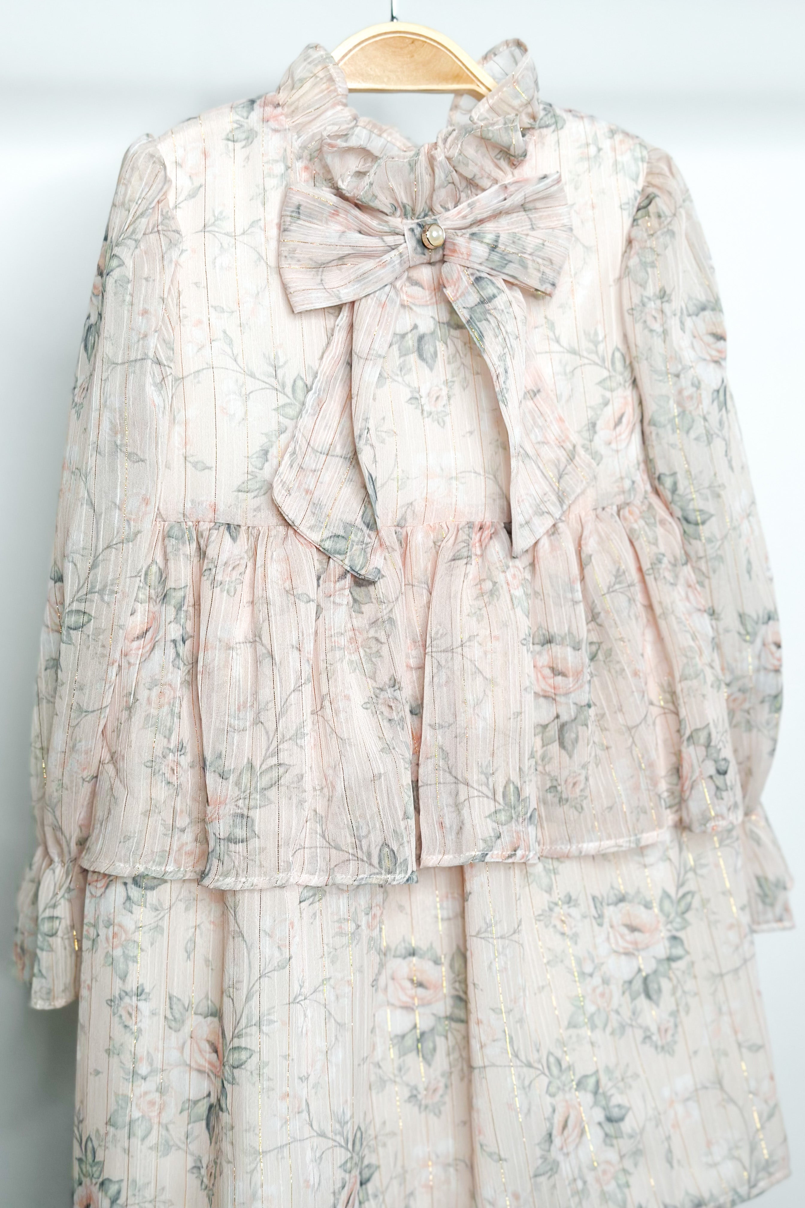 Vienna Pink Floral Dress for Women - Elegant Summer Maxi Dress with Floral Print | Perfect for Beach Vacations, Weddings & Date Nights