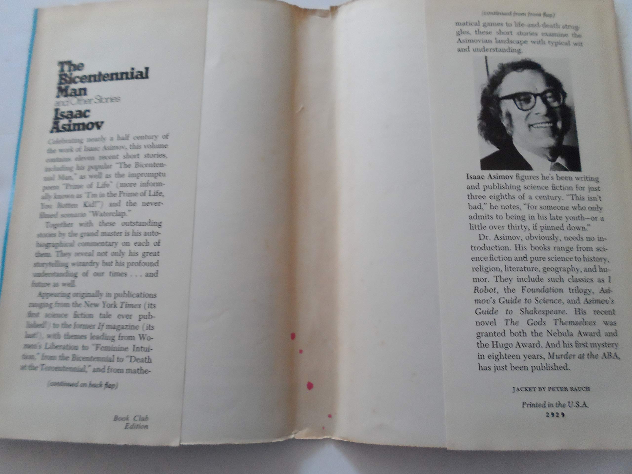 The Bicentennial Man and Other Stories - Classic Sci-Fi Short Stories by Isaac Asimov - Perfect for Sci-Fi Fans & Book Clubs