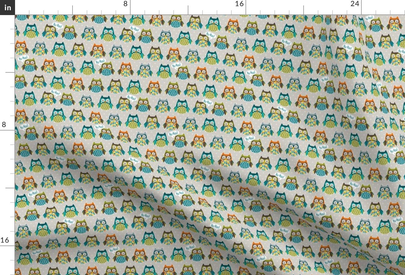 Owl Printed Satin Fabric by The Yard - Premium Sewing Material for Apparel, Lining, Fashion, Blankets & Home Decor | Perfect for DIY Crafts, Quilting & Upholstery Projects