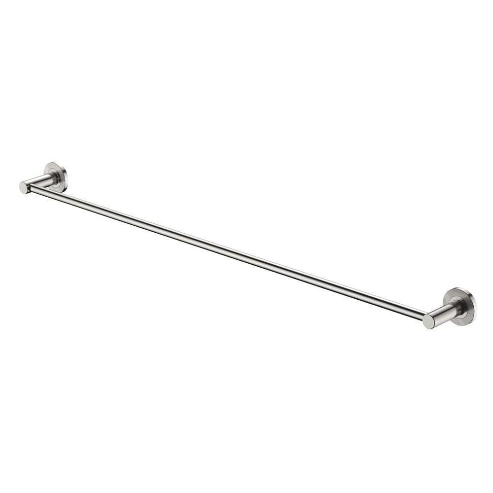 Fienza 900mm Single Towel Rail in Brushed Nickel - Modern Bathroom Towel Holder for Kitchen, Spa, and Hotel Use - Model 83101BN