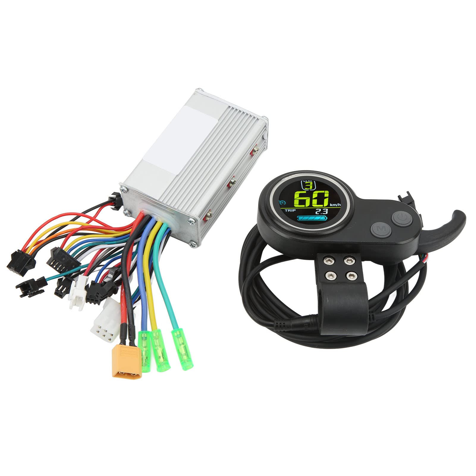 Raguso 350W Electric Scooter Controller Kit with LCD Display & Heat Dissipation - Multi Data Monitor for 22.5mm Handle Refitting - Perfect for Commuting, Urban Travel & E-Scooter Upgrades