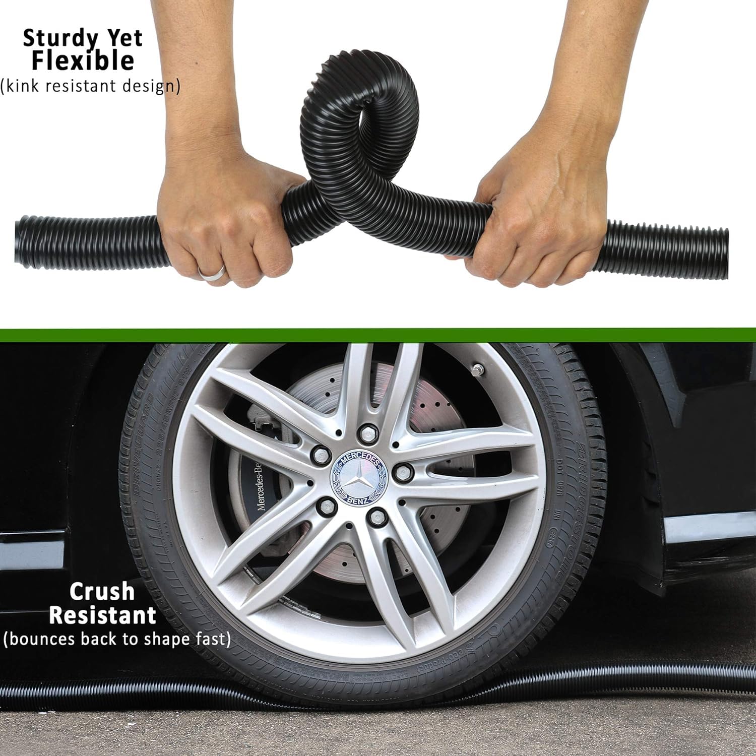 Oreck XL Handheld Vacuum Cleaner Replacement Hose - 10 Foot Crush Proof Vacuum Hose for Oreck Vacuums Buster B & Canister Models (Shurlok Fit) - Perfect for Deep Cleaning Carpets, Upholstery, and Hard-to-Reach Areas