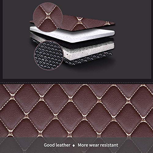 Premium Leather Car Floor Mats for BMW X2 F39 (2018) - Waterproof Full Coverage Floor Liners - Red Artificial Leather - Perfect for All-Weather Protection & Luxury Interior Upgrade