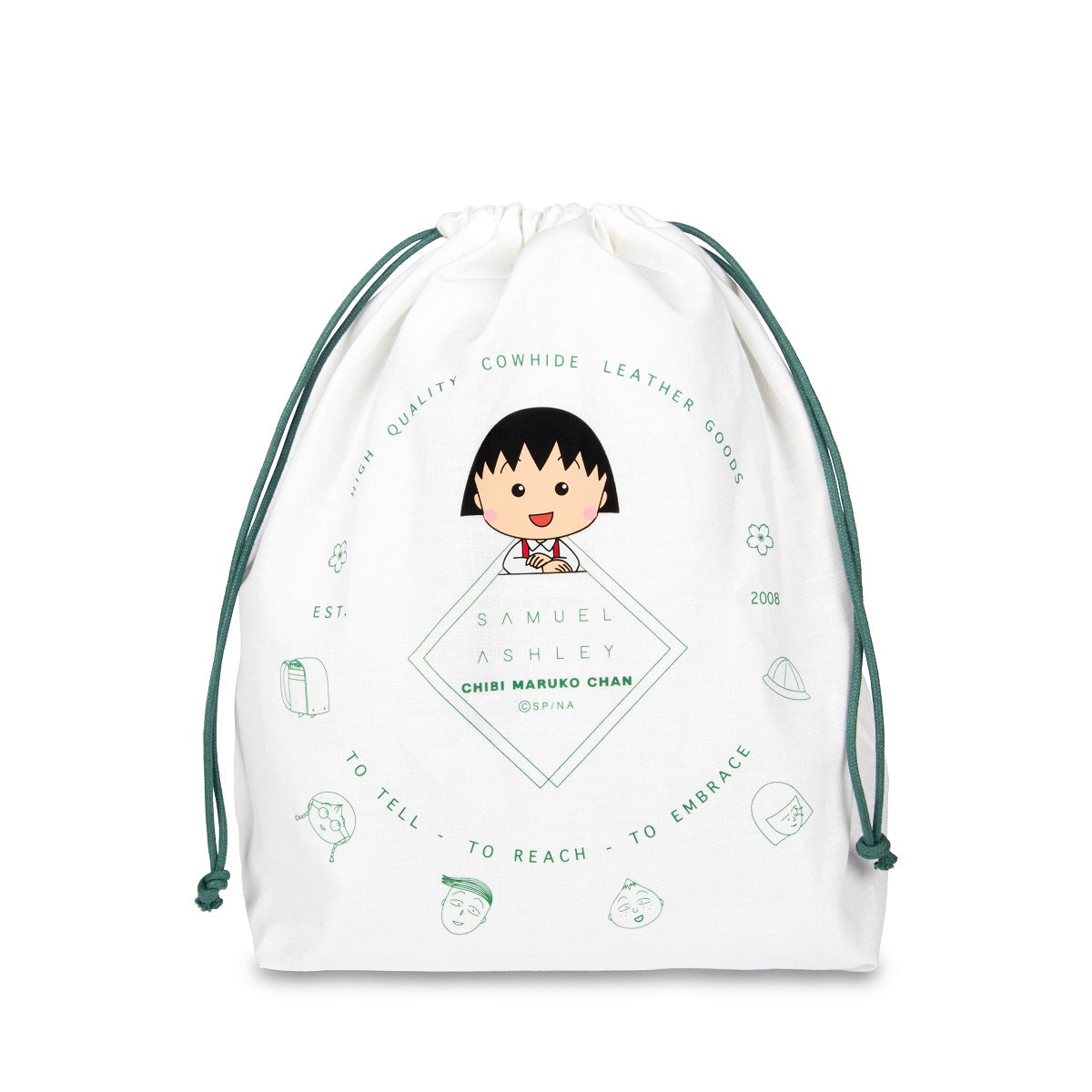 Samuel Ashley x Chibi Maruko Chan Genuine Leather Bucket Bag for Women | Cute Anime Crossbody Purse | Perfect for Daily Use, Travel & Cosplay