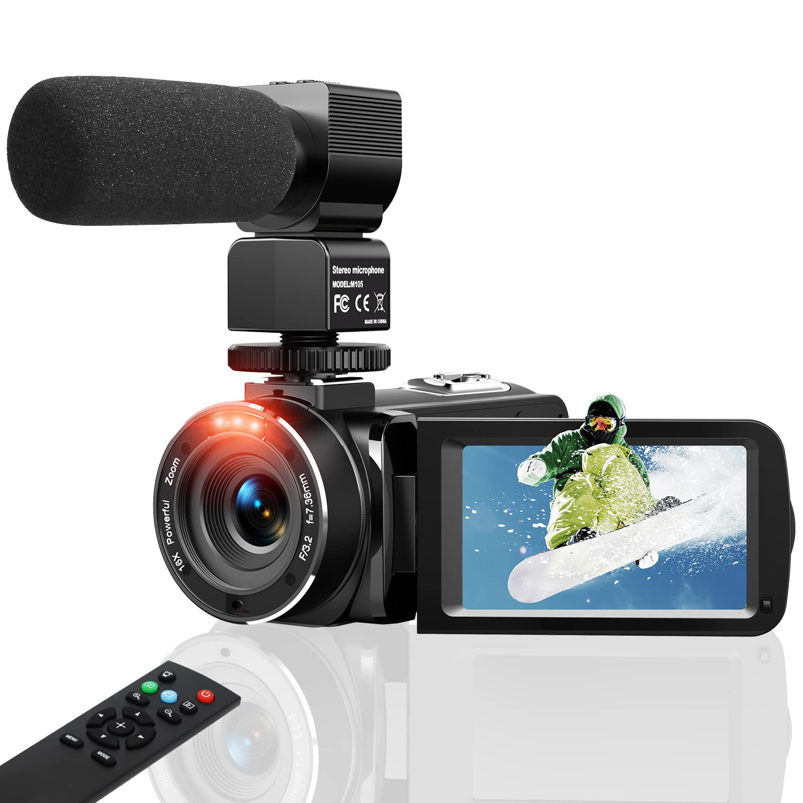 2.7K 36MP Toberto Vlogging Camera with 3.0