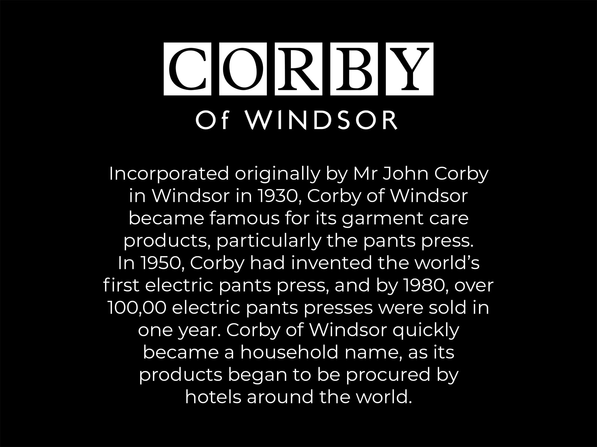 Corby 3300 Professional Pants Press - Walnut Finish for Crisp, Wrinkle-Free Dress Pants | Perfect for Home, Office & Travel Use