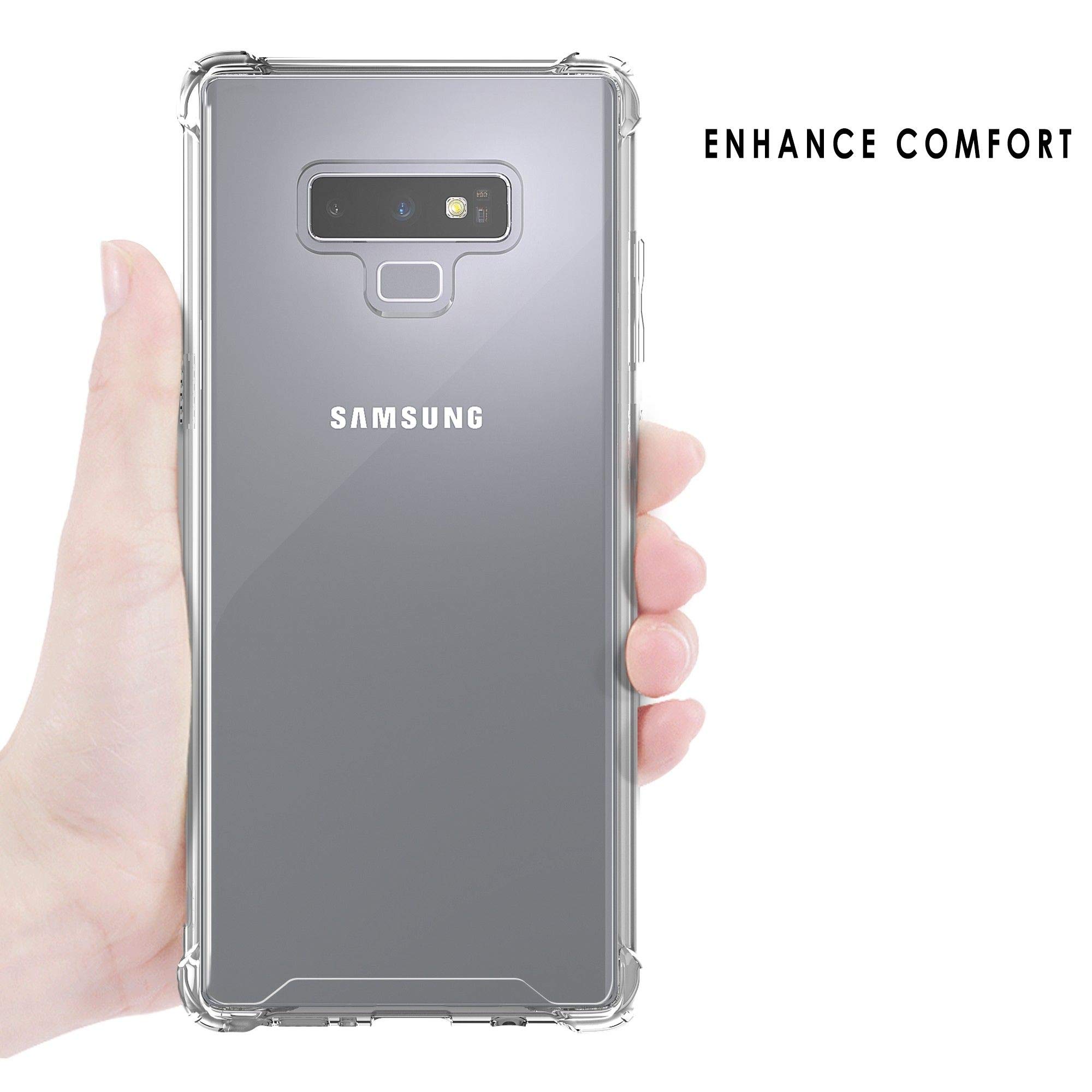 Shockproof Hybrid Slim Case with Air Pocket Corners for Samsung Galaxy Note 9 - Hot Air Balloons Design | Protective Phone Cover for Everyday Use, Travel & Outdoor Activities