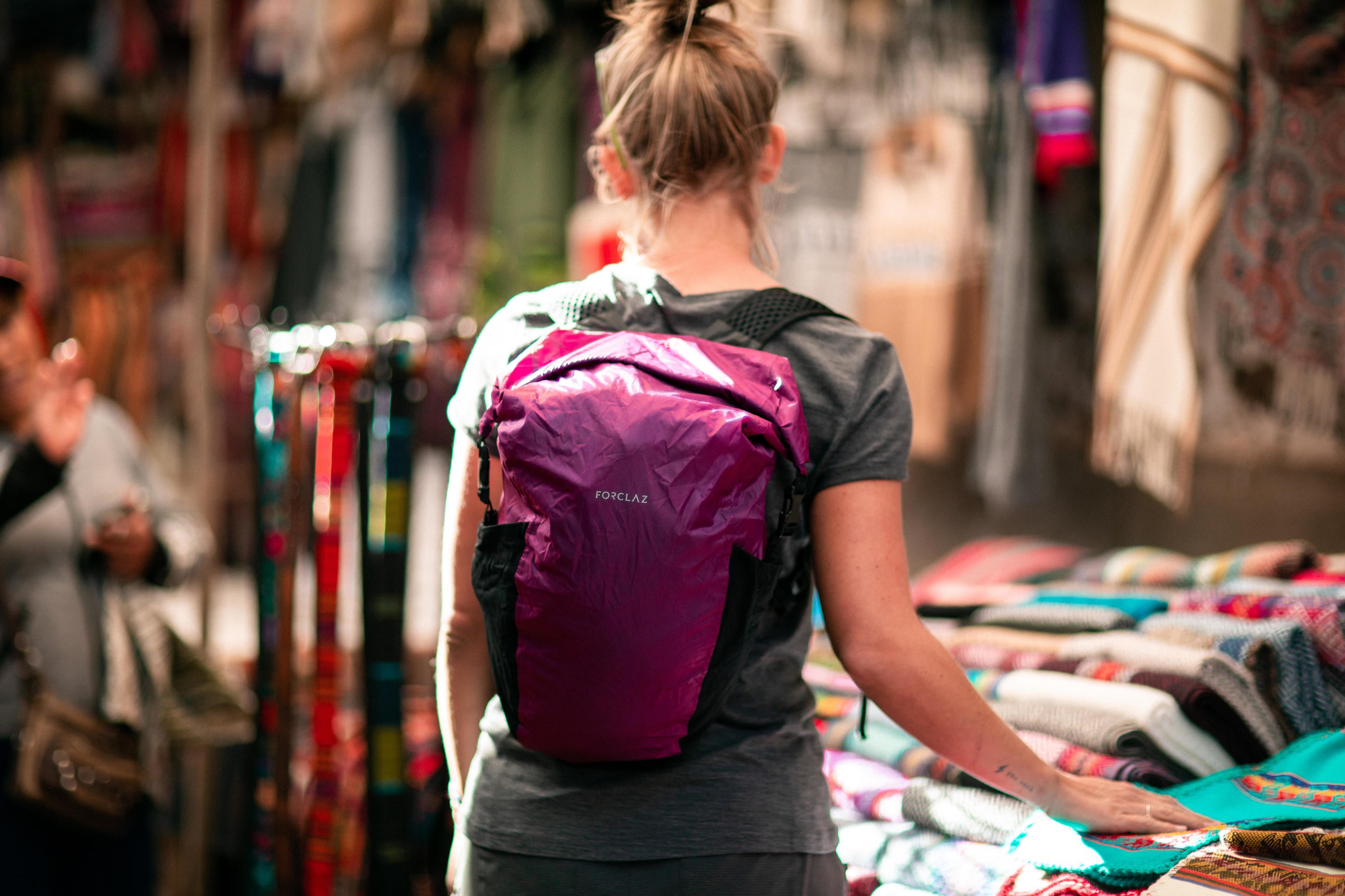 Forclaz Travel 100 Compact Waterproof 20L Hiking Backpack - Lightweight Daypack for Outdoor Adventures, Camping & Travel