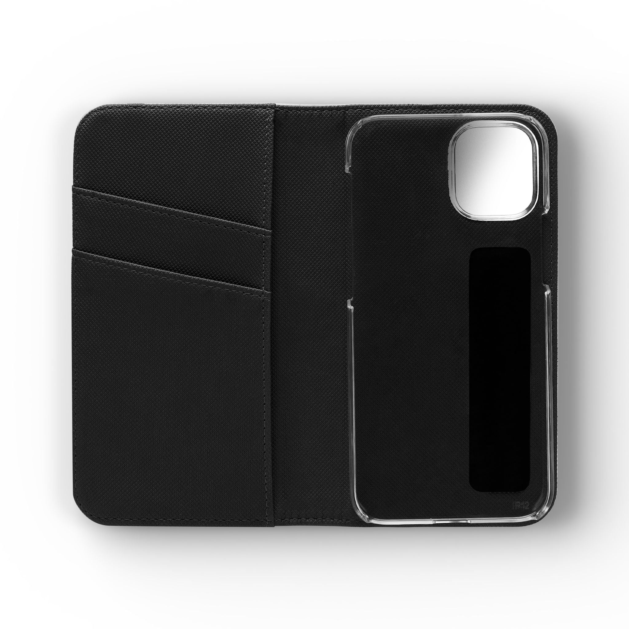 Premium Awapuhi Folio Case for iPhone 14 Pro Max - Slim Vegan Leather Phone Cover with Card Slots | Perfect for Work, Travel & Everyday Protection