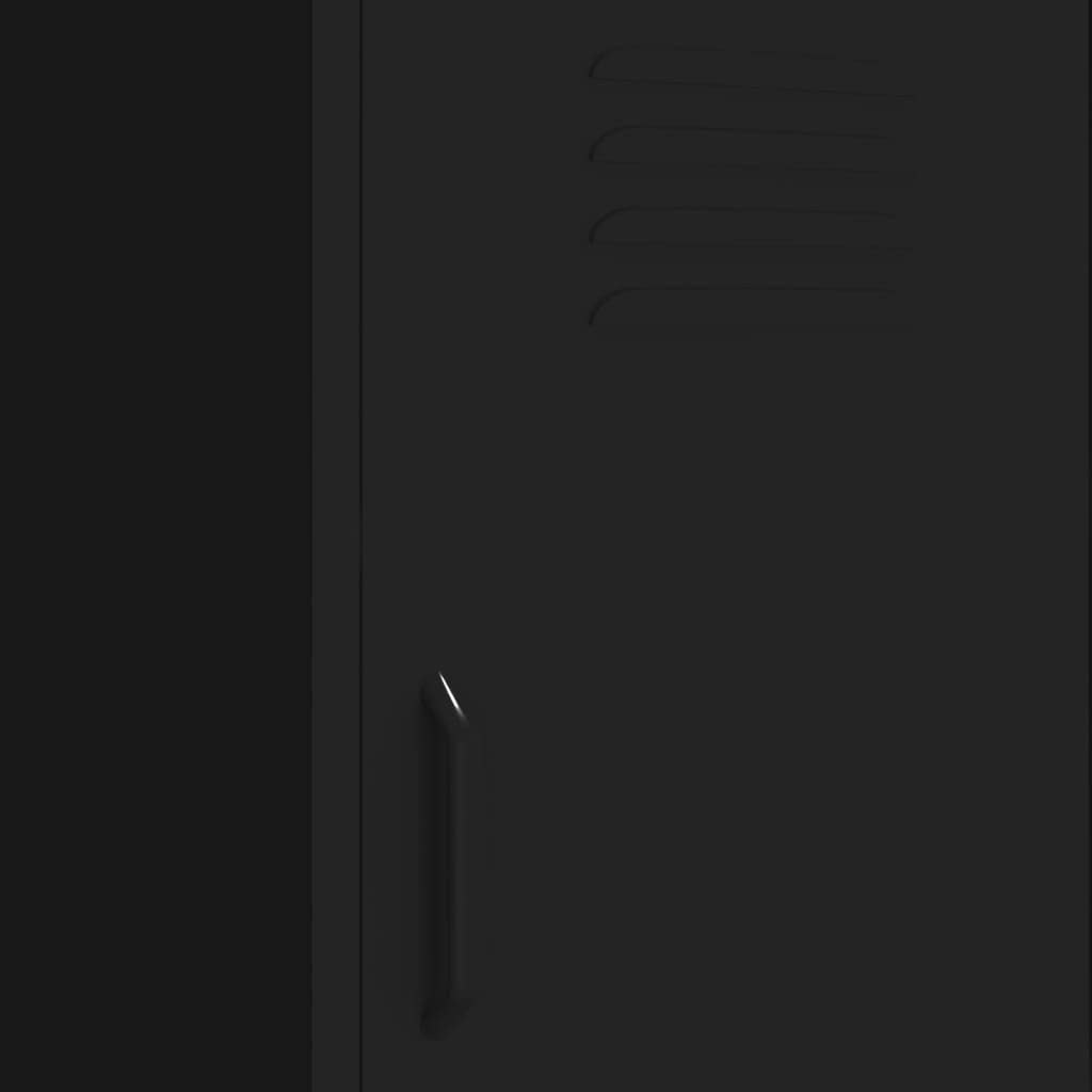 Single Door Metal Storage Cabinet with 2 Adjustable Shelves - 16.7