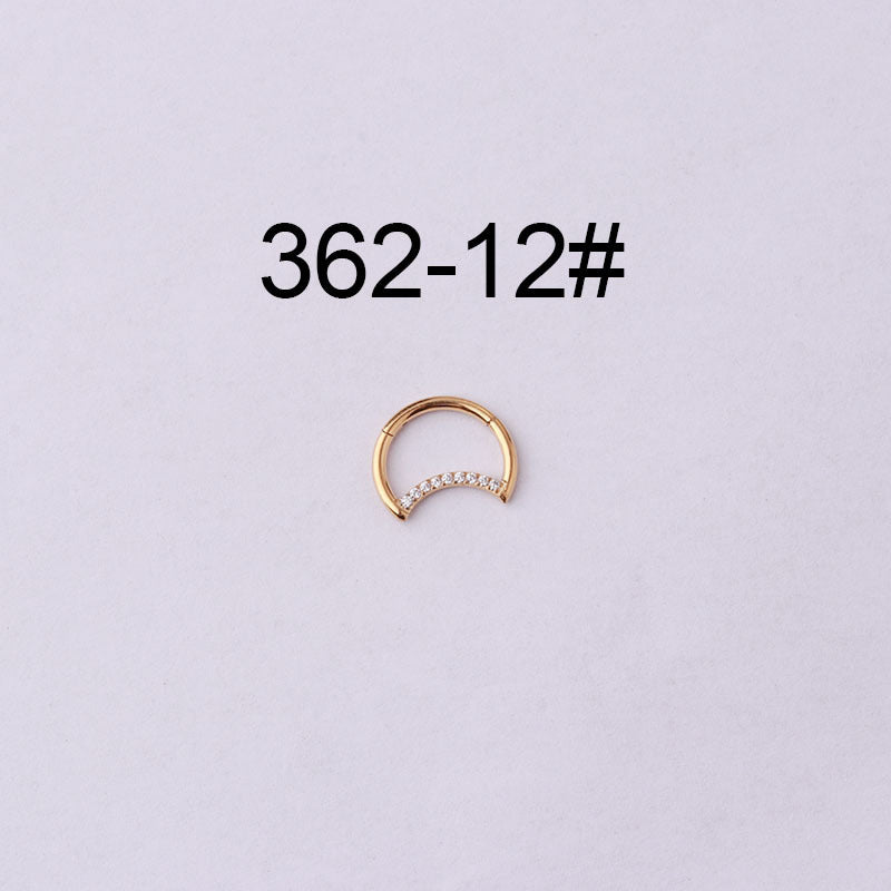 16G Surgical Steel Crescent Moon Minimalist Septum Nose Ring - Dainty Hypoallergenic Body Jewelry for Women & Men | Perfect for Everyday Wear, Parties & Alternative Fashion