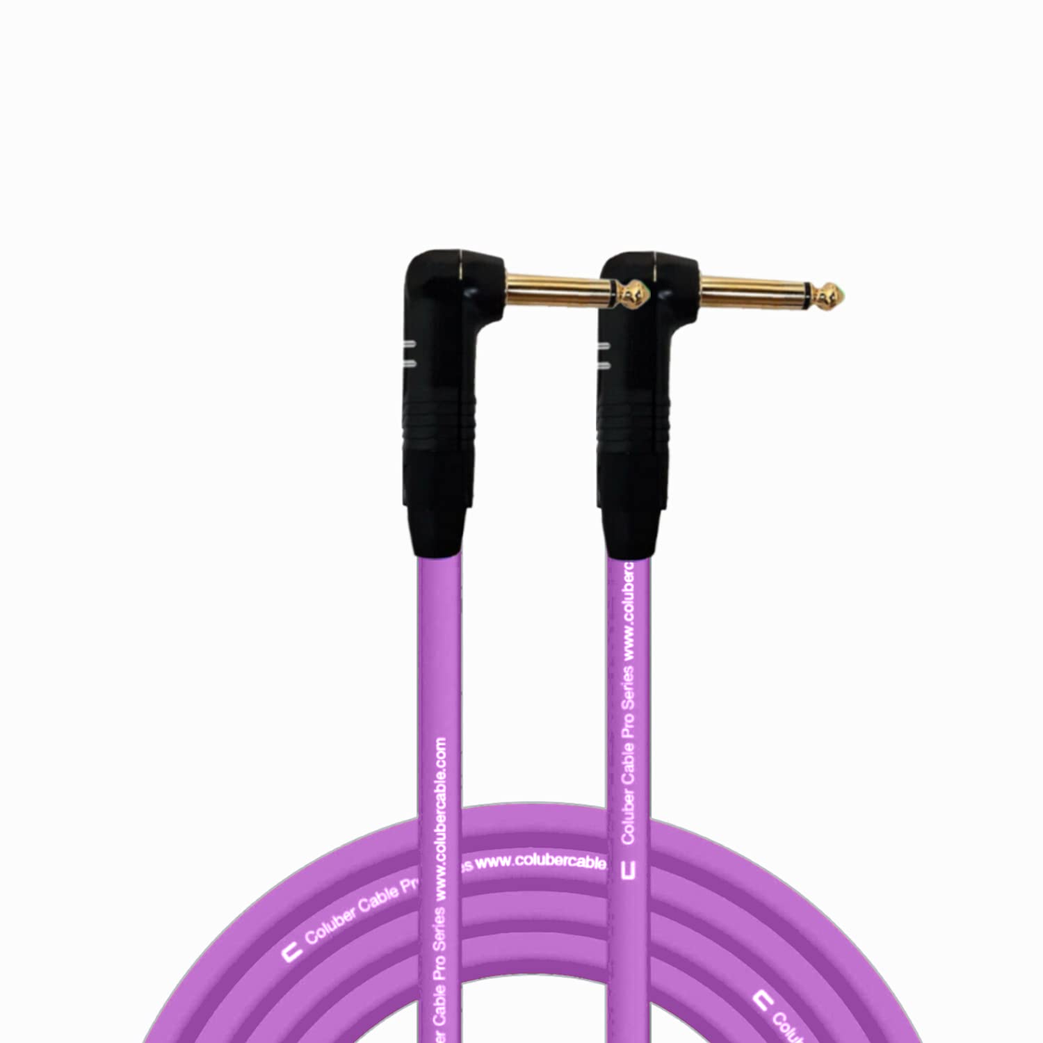 COLUBER CABLE 25ft Purple Right Angle 1/4
