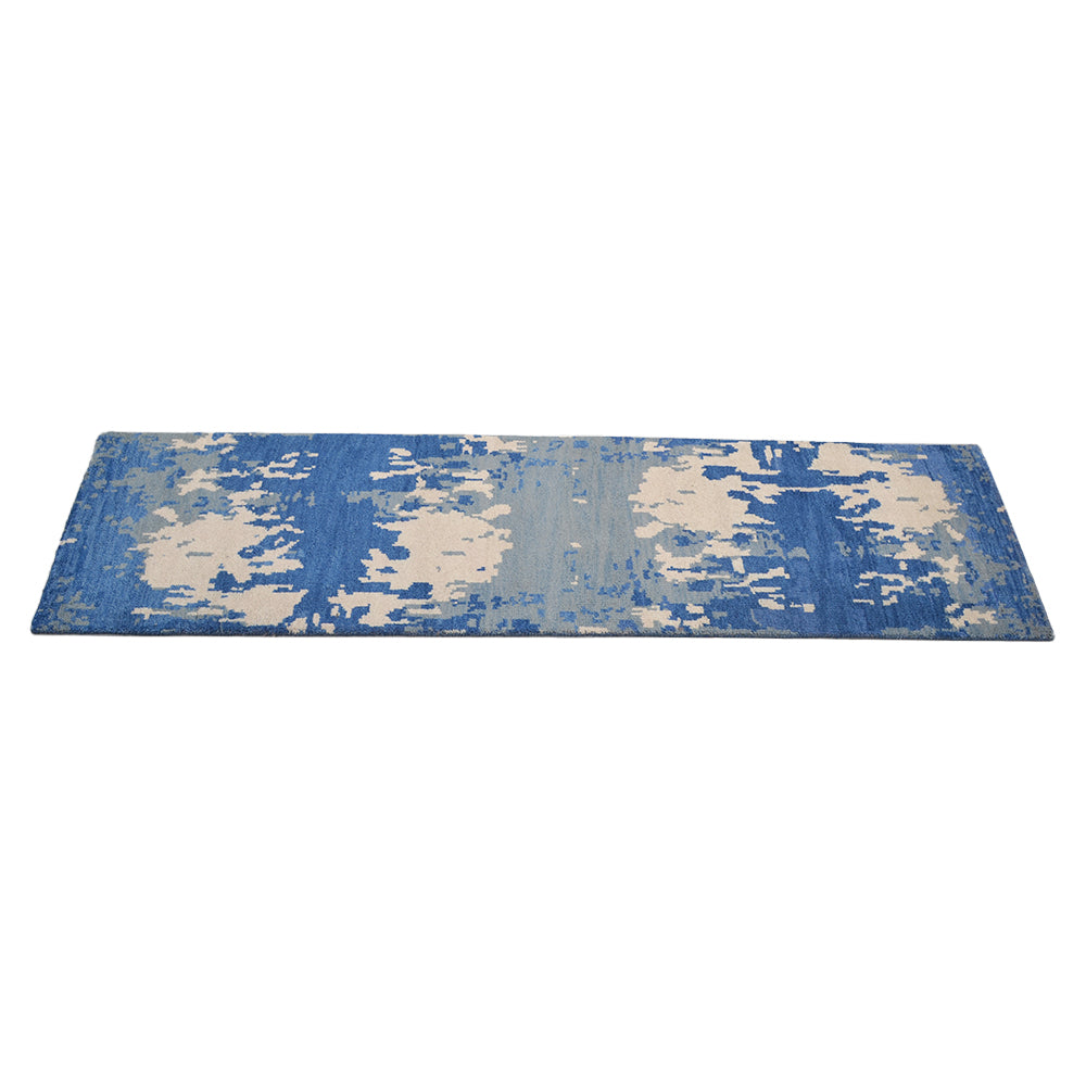 Prismatic Hand Knotted Wool Rug - Bohemian Style Area Rug for Living Room, Bedroom & Nursery - Non-Slip Soft Floor Carpet for Home Decor