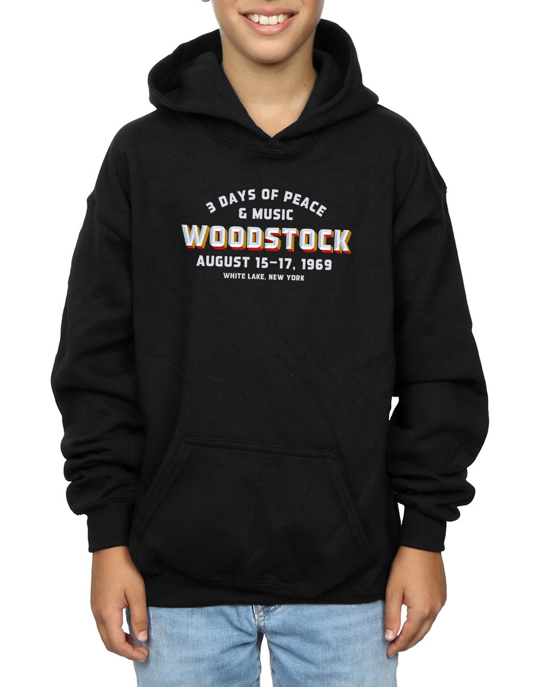 Vintage Woodstock Boys Varsity 1969 Hoodie Sweatshirt - Classic Retro Style for Music Festival, School Spirit & Casual Wear