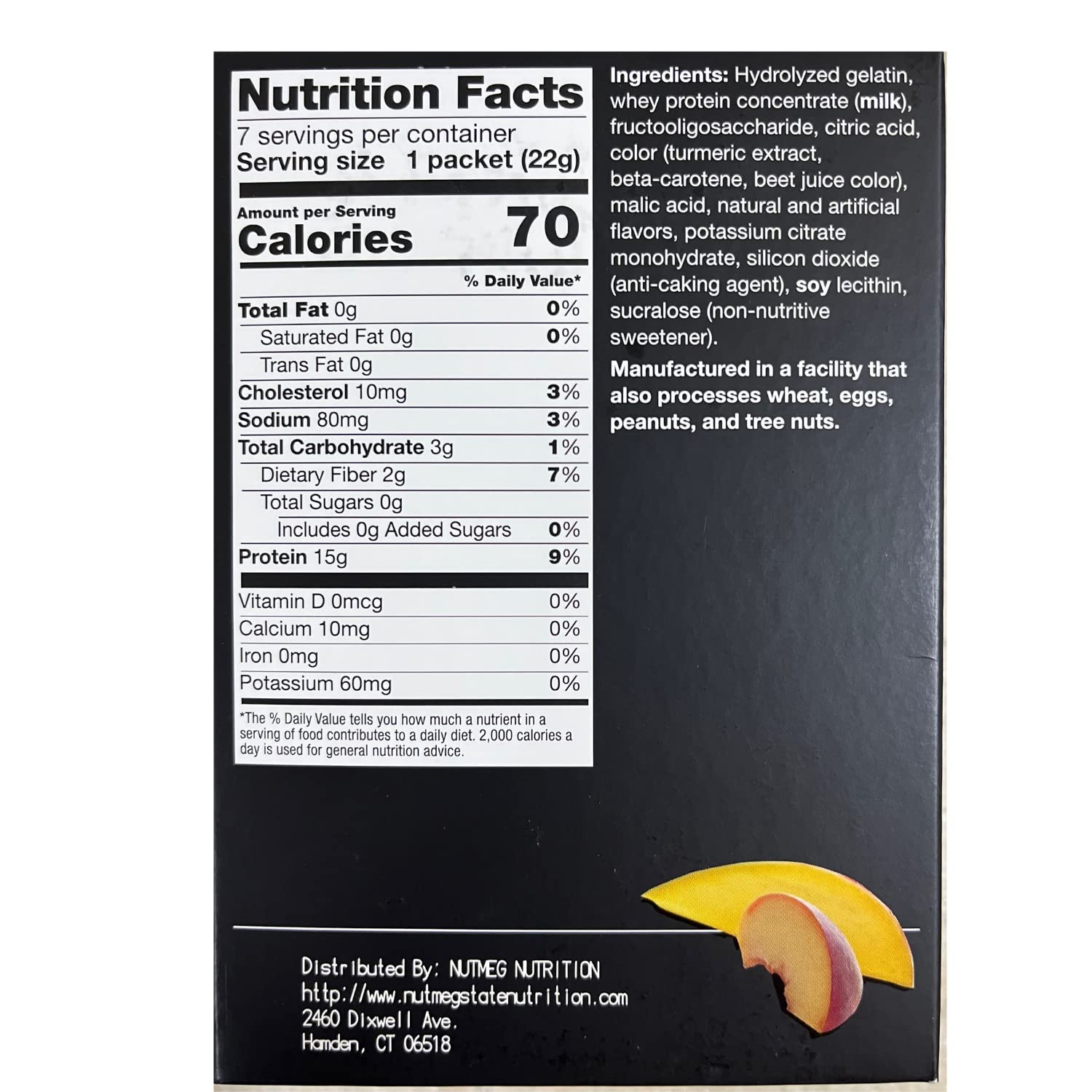 PROTIFIT High Protein Peach Mango Powder Drink Mix - 15g Protein, Low Calorie, Sugar Free, Keto & Ideal Protein Compatible, 7 Servings - Perfect for Post-Workout Recovery & Weight Management